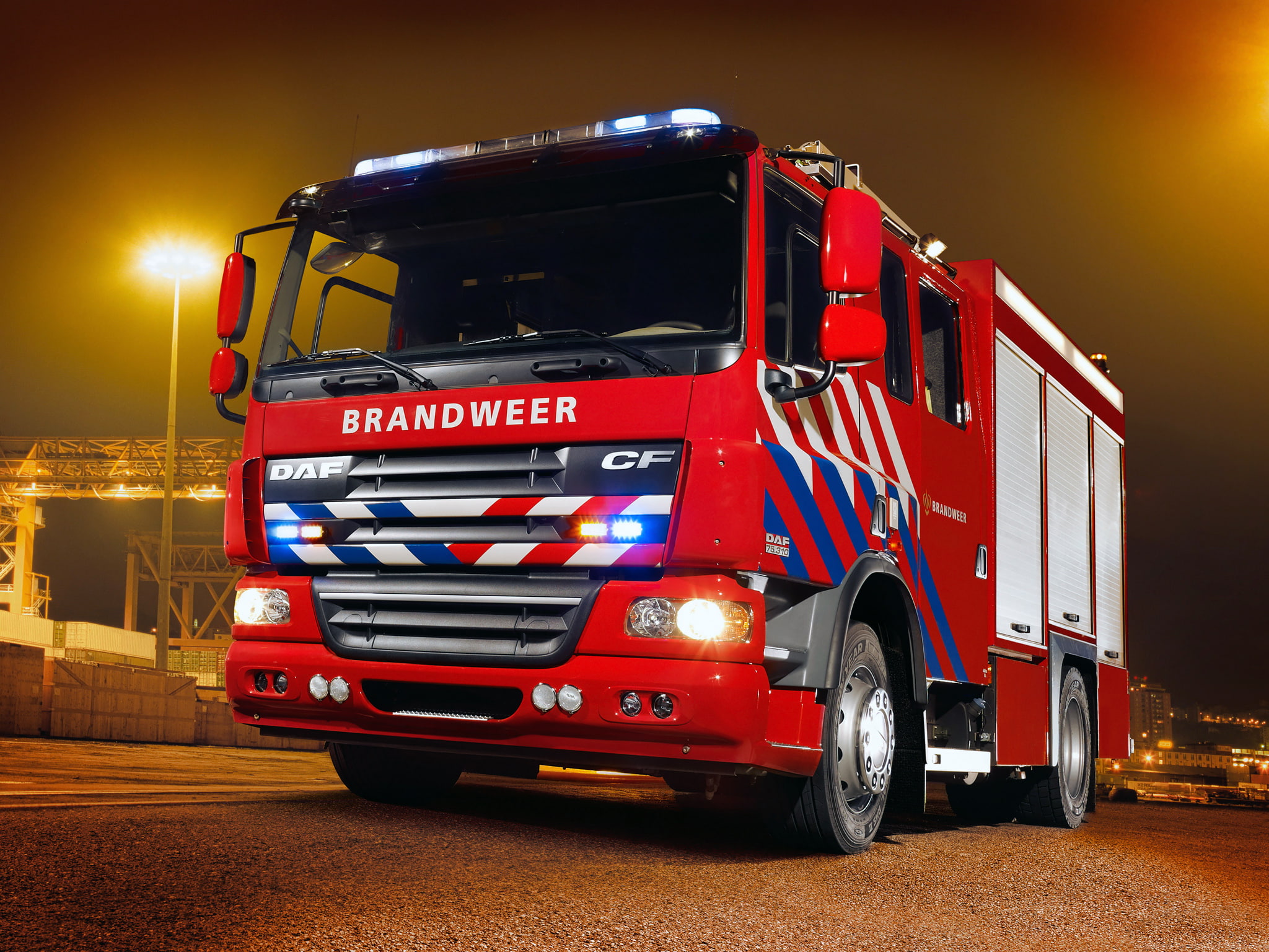 firetruck, cf75, 4x2, daf, f a, 1080P, 2001, HD Wallpaper