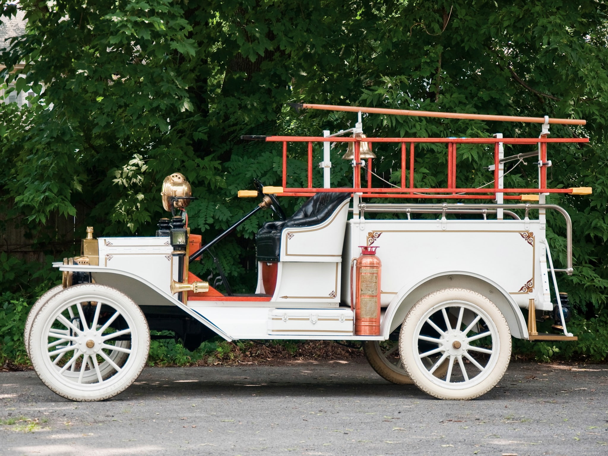 firetruck, ford, model t, retro, 1913, 1080P, HD Wallpaper