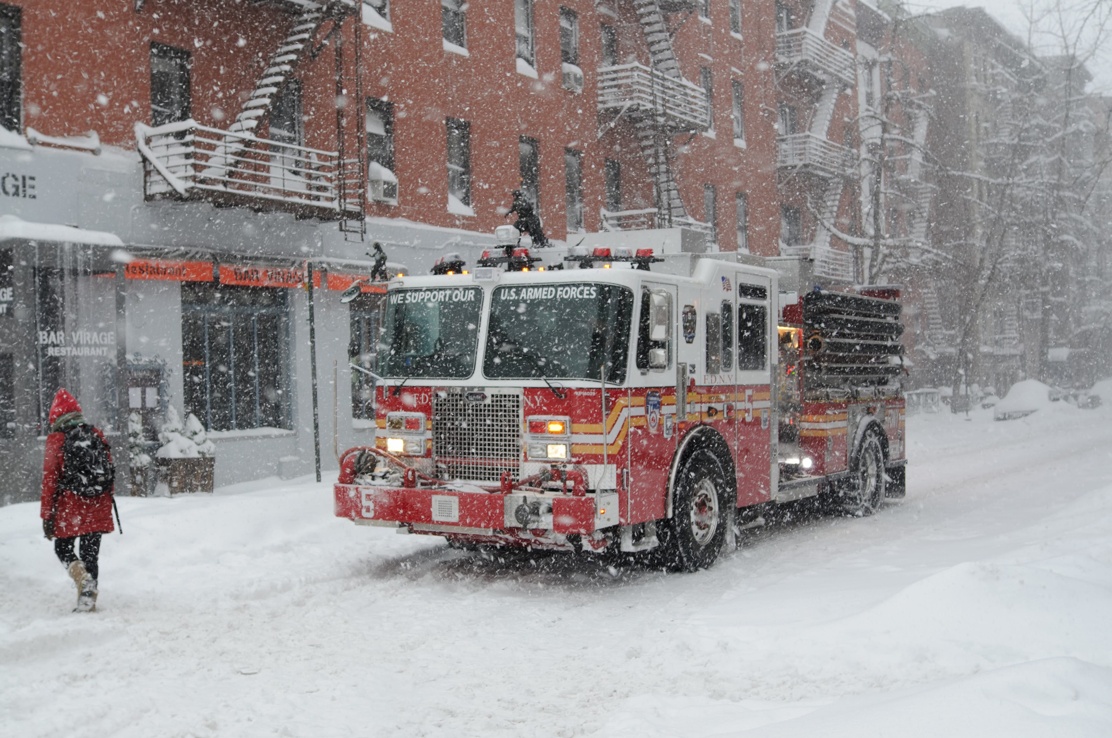 engine, motor vehicle, restaurant, street, winter, people, transportation, storm, road, building exterior, mode of transportation, no people, 5, covering, HD Wallpaper