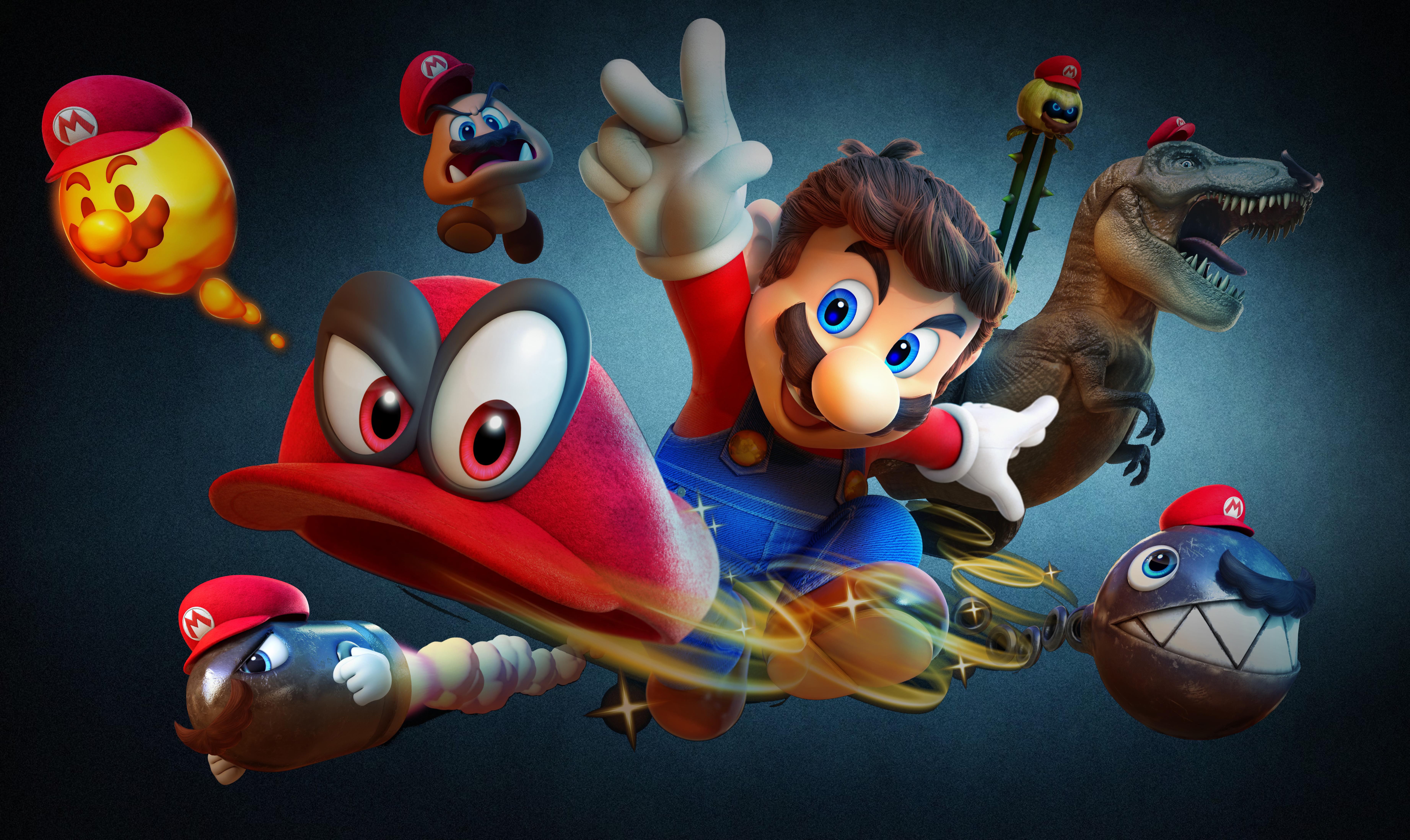 Super Mario Odyssey, Nintendo Switch, 4K, 8K, 5K, 2017, HD Wallpaper