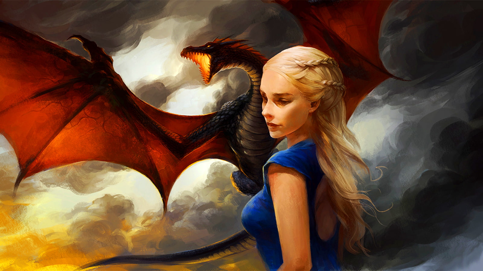 daenerys, game, house, fantasy, dragon, thrones, targaryen, 720P, book, HD Wallpaper
