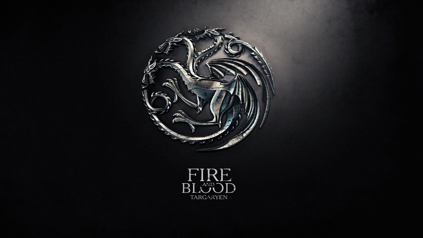 720P, metal dragon logo game of thrones anime digital art a song of ice and fire fire sigils house targaryen fire and blood simple background, HD Wallpaper