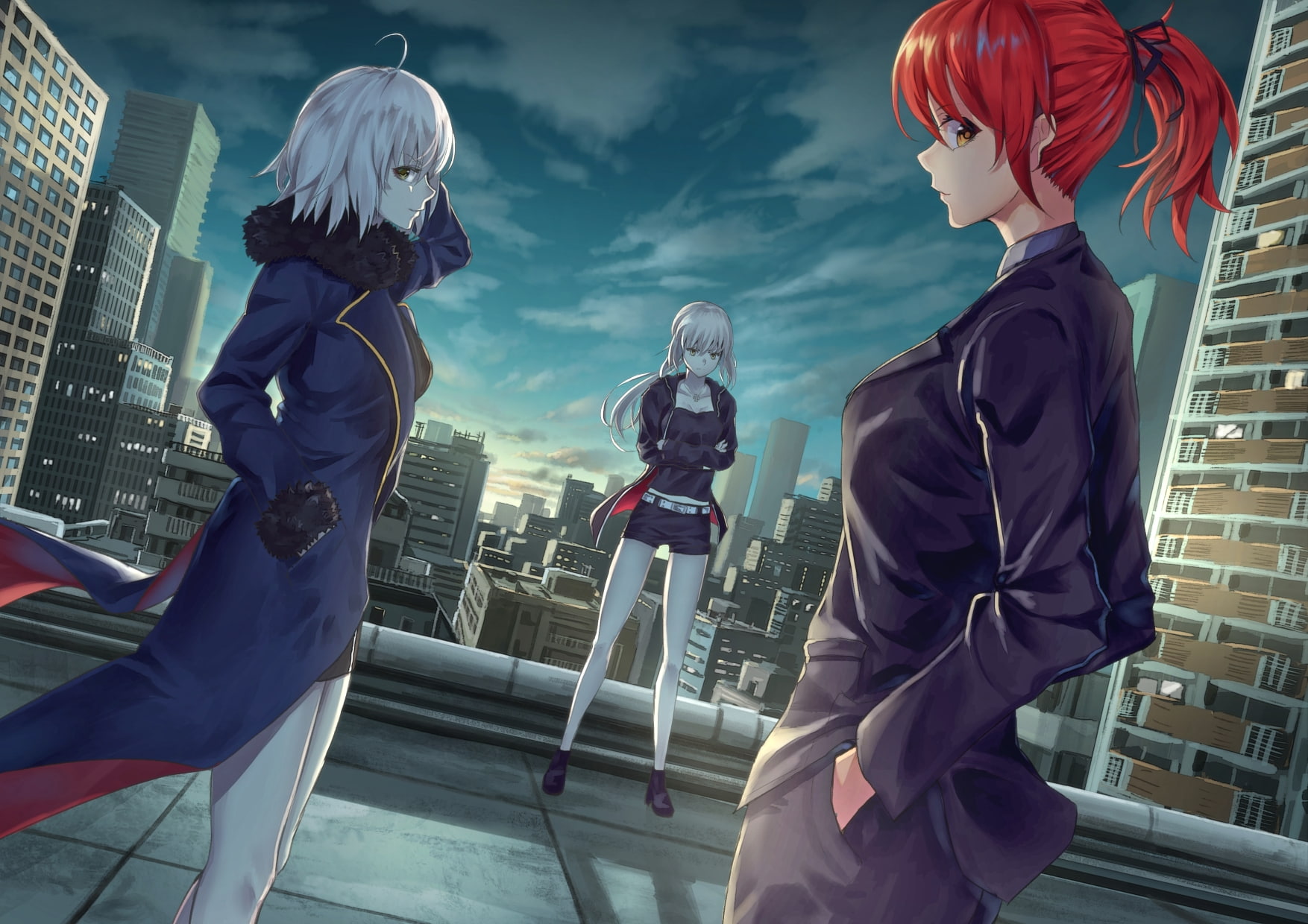 art and craft, blonde, three quarter length, fate grand order, architecture, lifestyles, real people, 720P, saber alter, clothing, jeanne darc, male likeness, HD Wallpaper