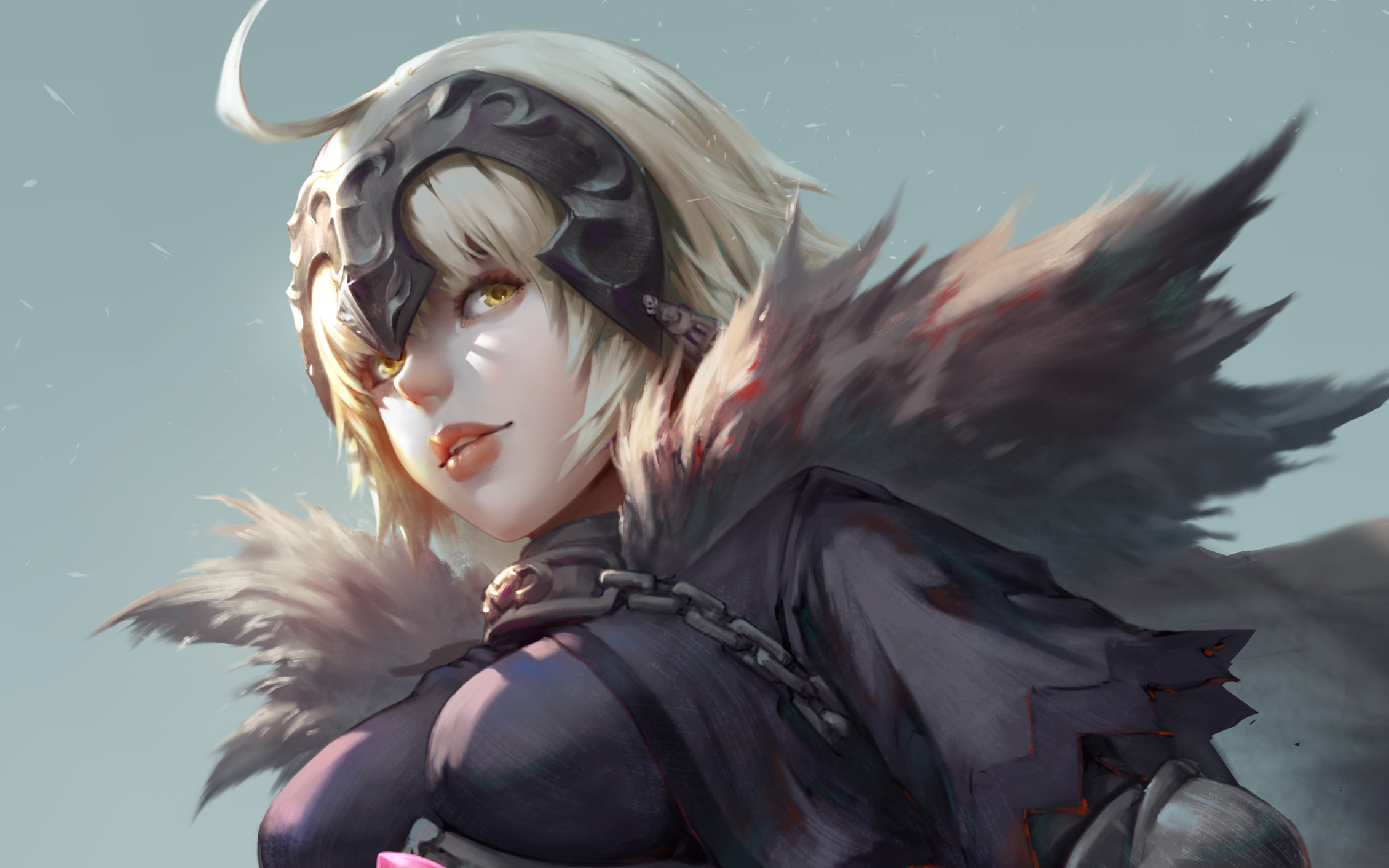 Blonde, Girl, 1080P, Jeanne dArc Alter, Avenger (Fate/Grand Order), Fate Series, Yellow Eyes, Short Hair, Fate/Grand Order, HD Wallpaper
