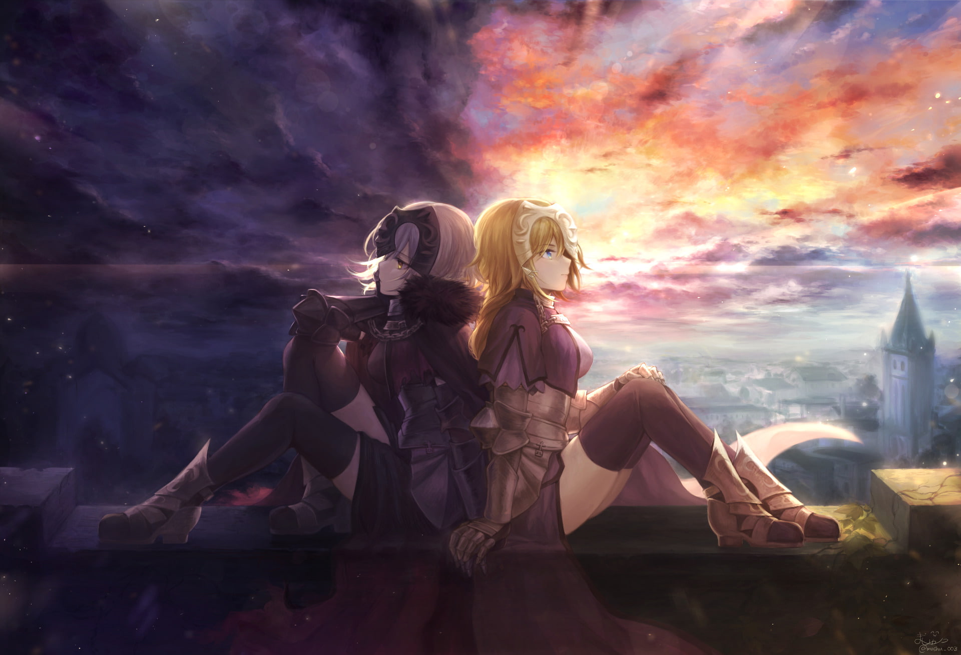 1080P, Jeanne dArc (Fate Series), Jeanne dArc Alter, Avenger (Fate/Grand Order), Fate/Grand Order, Ruler (Fate/Apocrypha), Fate Series, HD Wallpaper