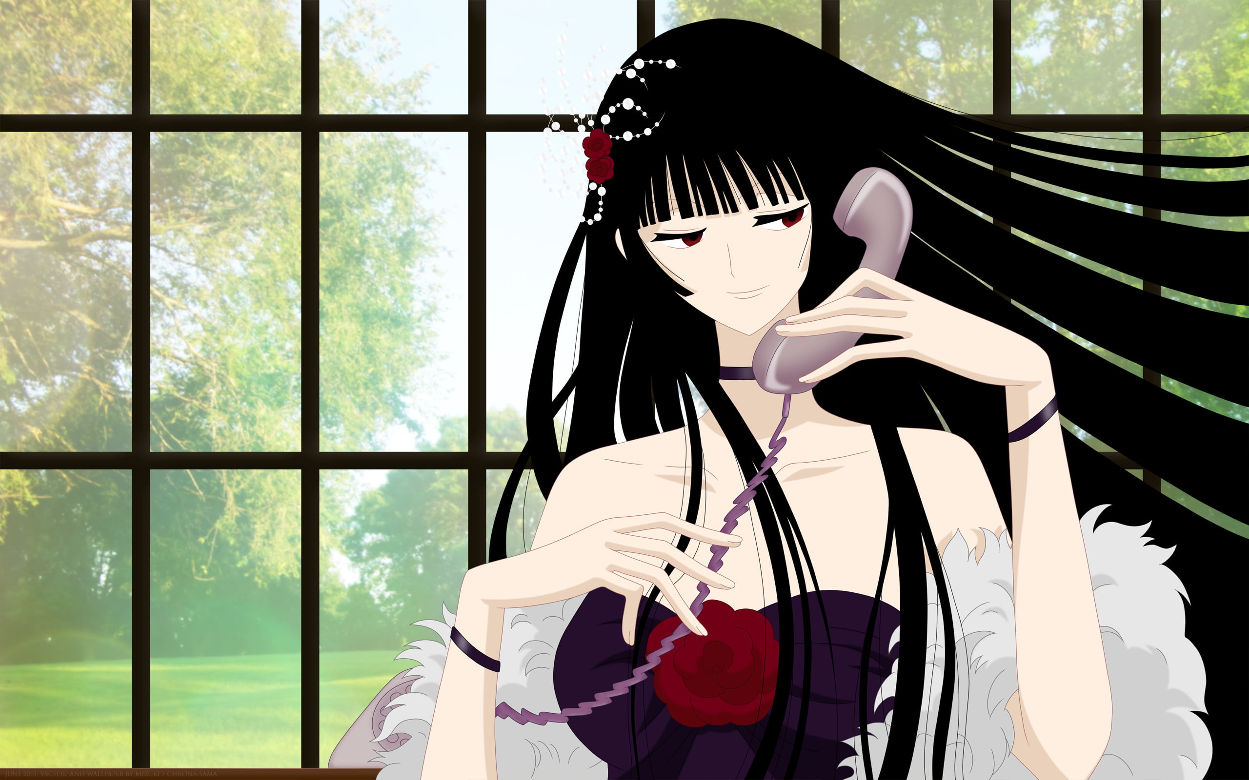 human representation, nature, transparent, xxxholic, day, glass - material, obscured face, window, no people, hat, ichihara, ova, representation, sunlight, HD Wallpaper