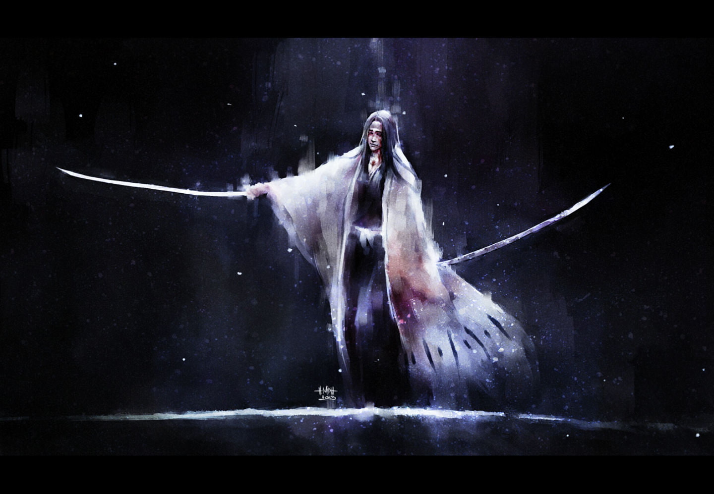 nanfe, zaraki, kenpachi, weapon, japanese, clothes, sword, bleach, 720P, HD Wallpaper
