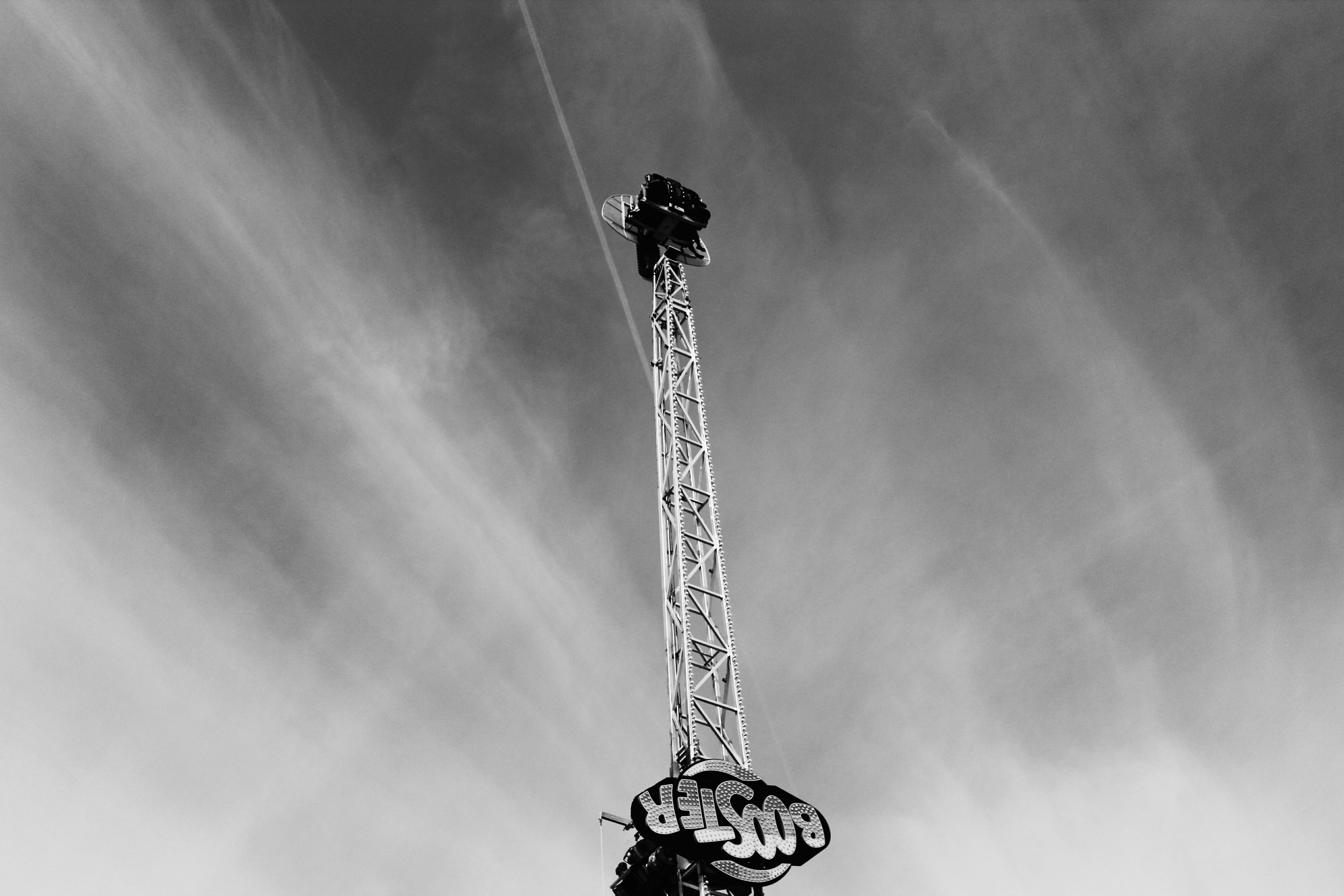 high, mid-air, amusement park, travel destinations, sky, amusement park ride, tall - high, arts culture and entertainment, cloud - sky, scenic, ferris wheel, HD Wallpaper