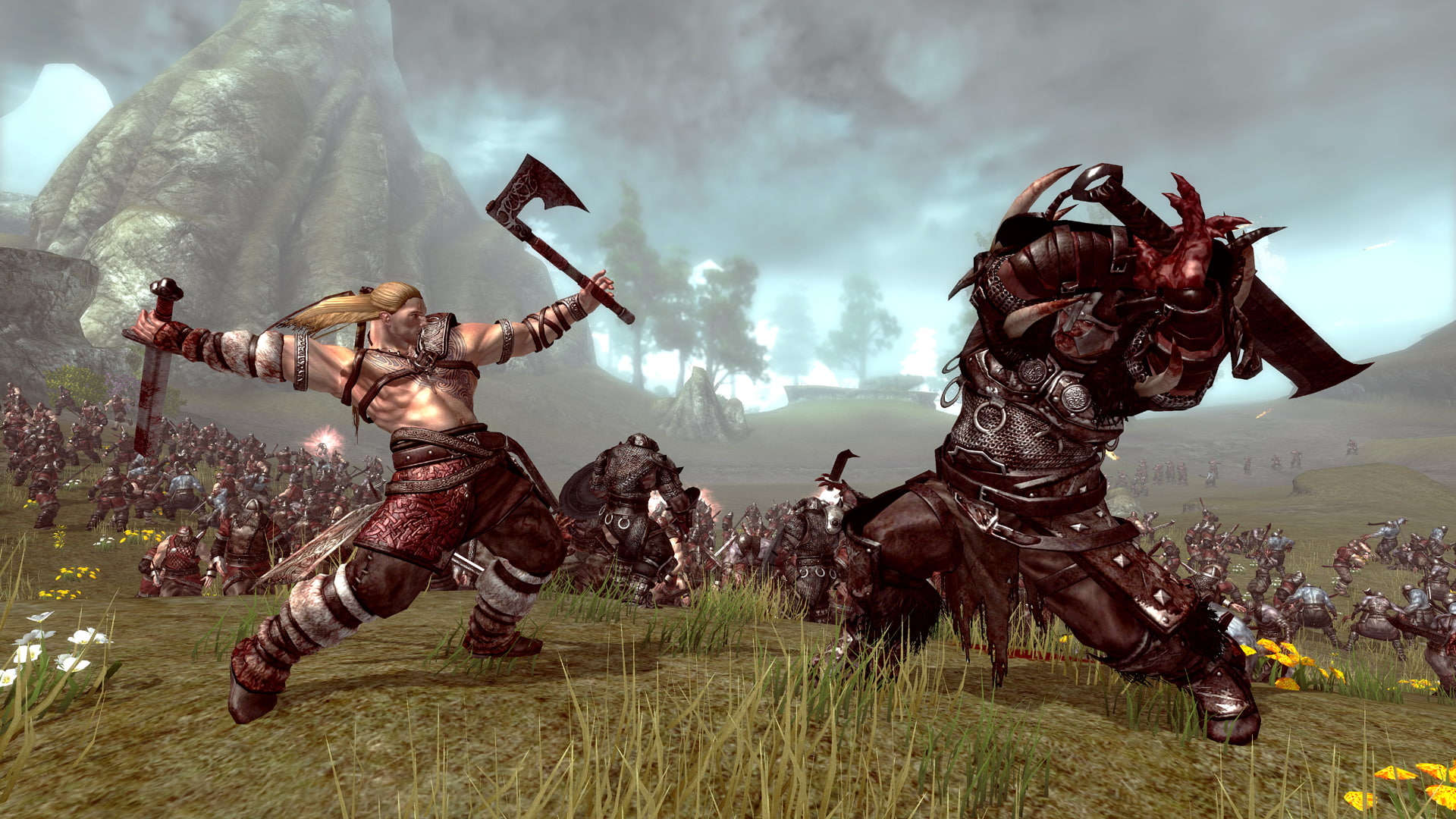 mythological, fantasy, video, weapons, warrior, fighting, viking, asgard, 1080P, sega, action, 1vba, exploration, battle, norse, adventure, HD Wallpaper