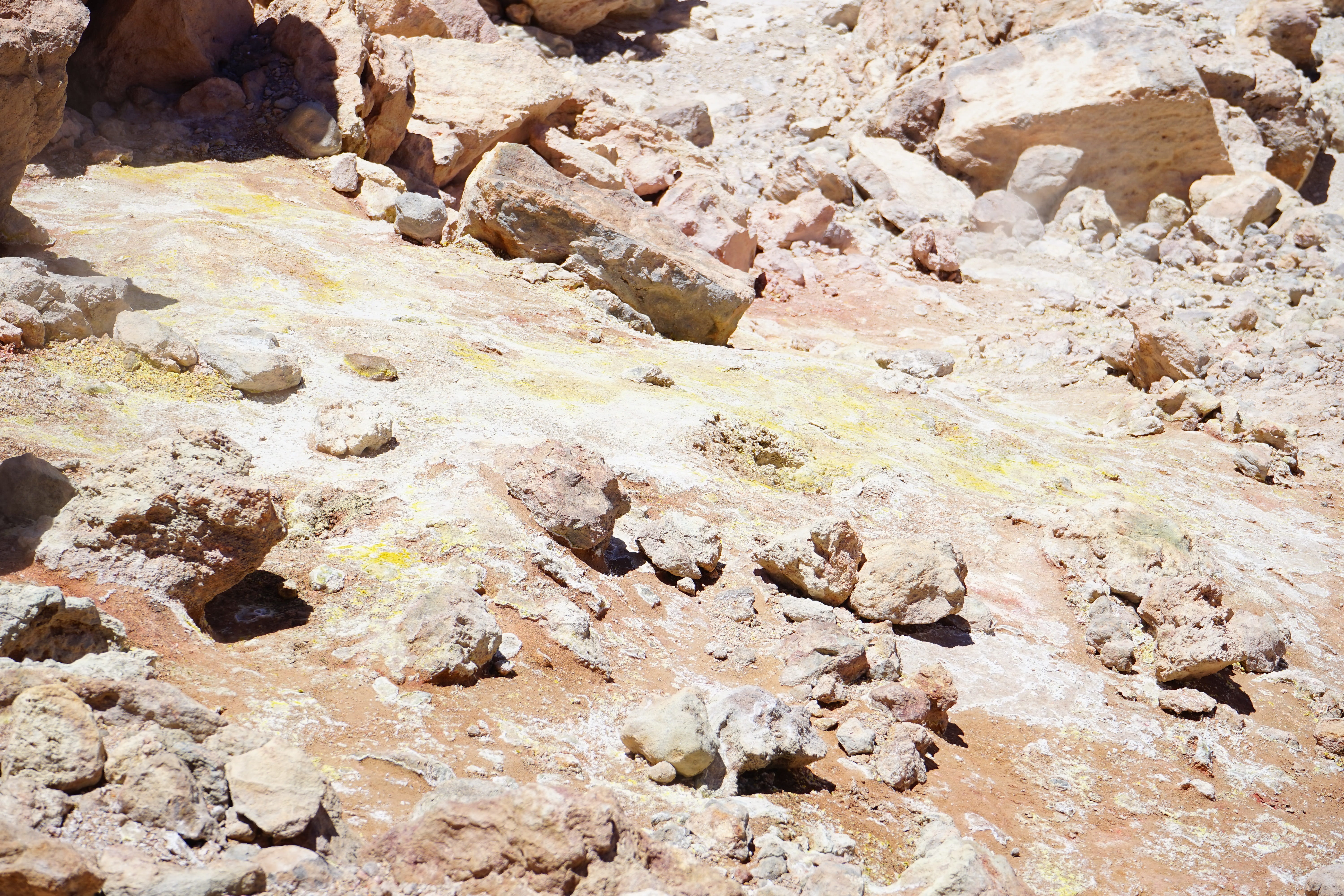 volcanic crater, solid, tranquil scene, rock - object, backgrounds, no people, lava field, canary islands, Sulfur, pico del teide, textured, tranquility, HD Wallpaper