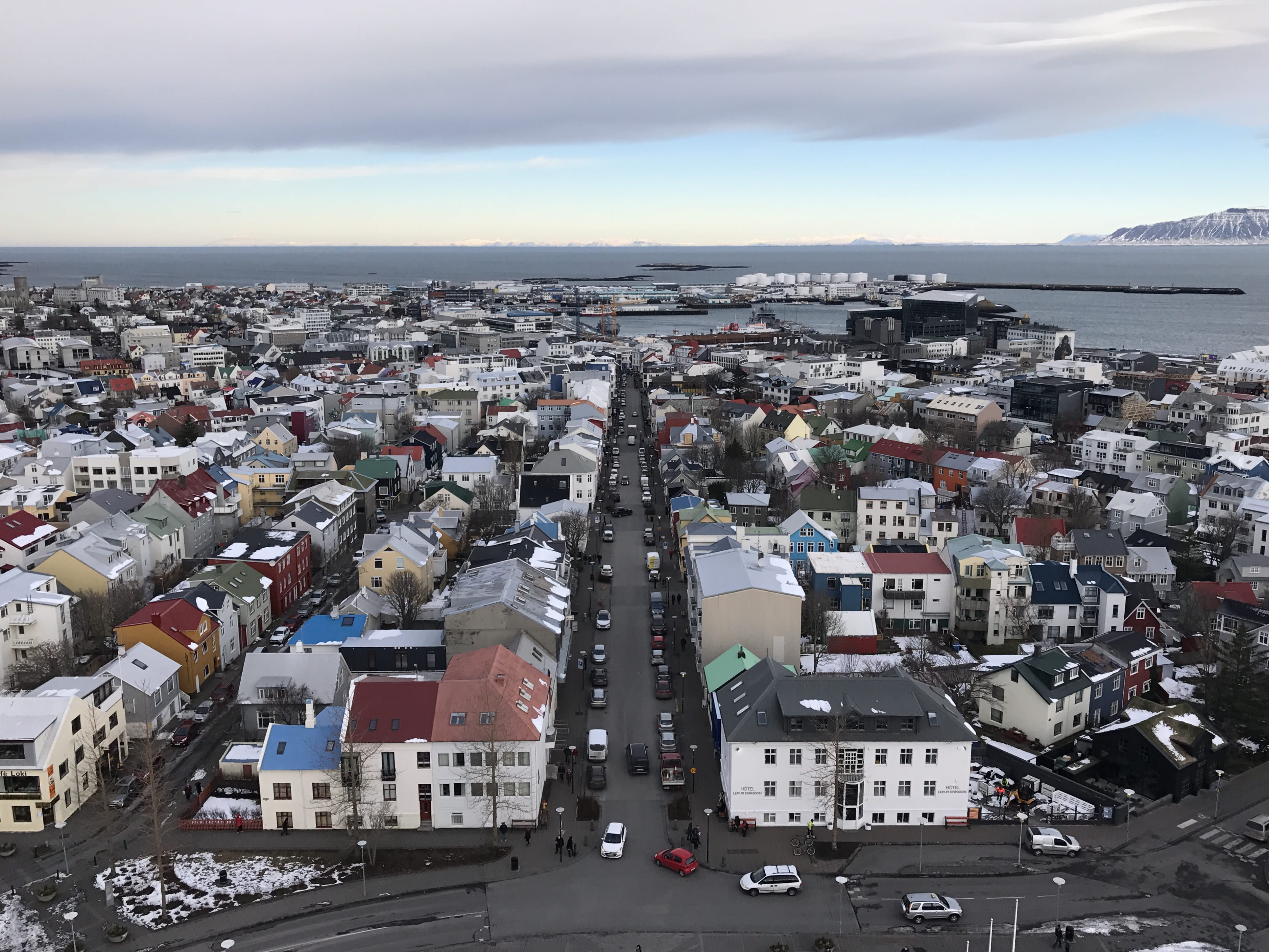 built structure, cloud - sky, residential district, cityscape, horizon, iceland, day, building exterior, nature, crowded, reykjavík, sky, high angle view, HD Wallpaper
