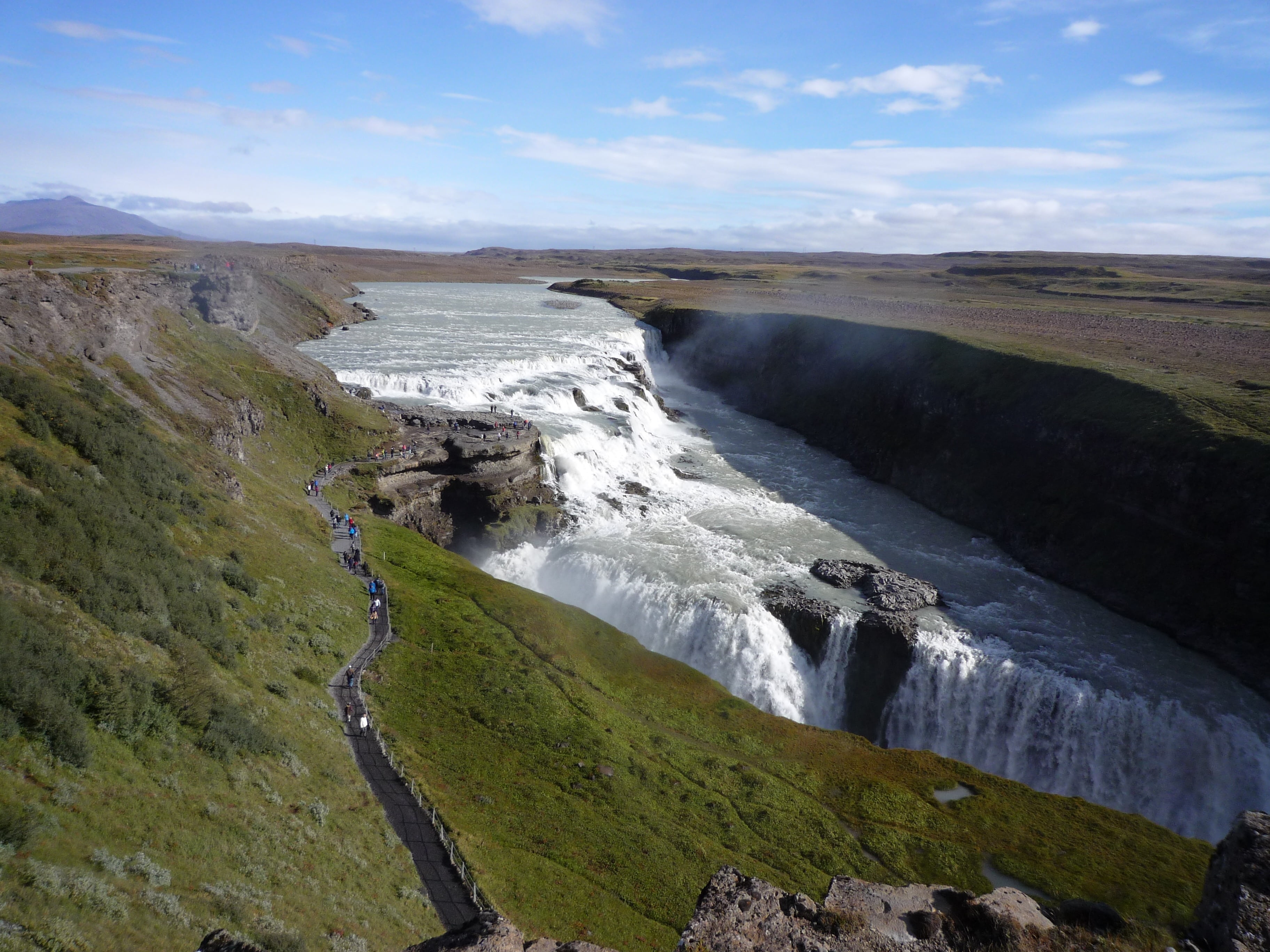 nature, flowing, flowing water, land, landscape, iceland, river, outdoors, day, tranquil scene, tranquility, power in nature, water, environment, ölfusá, HD Wallpaper