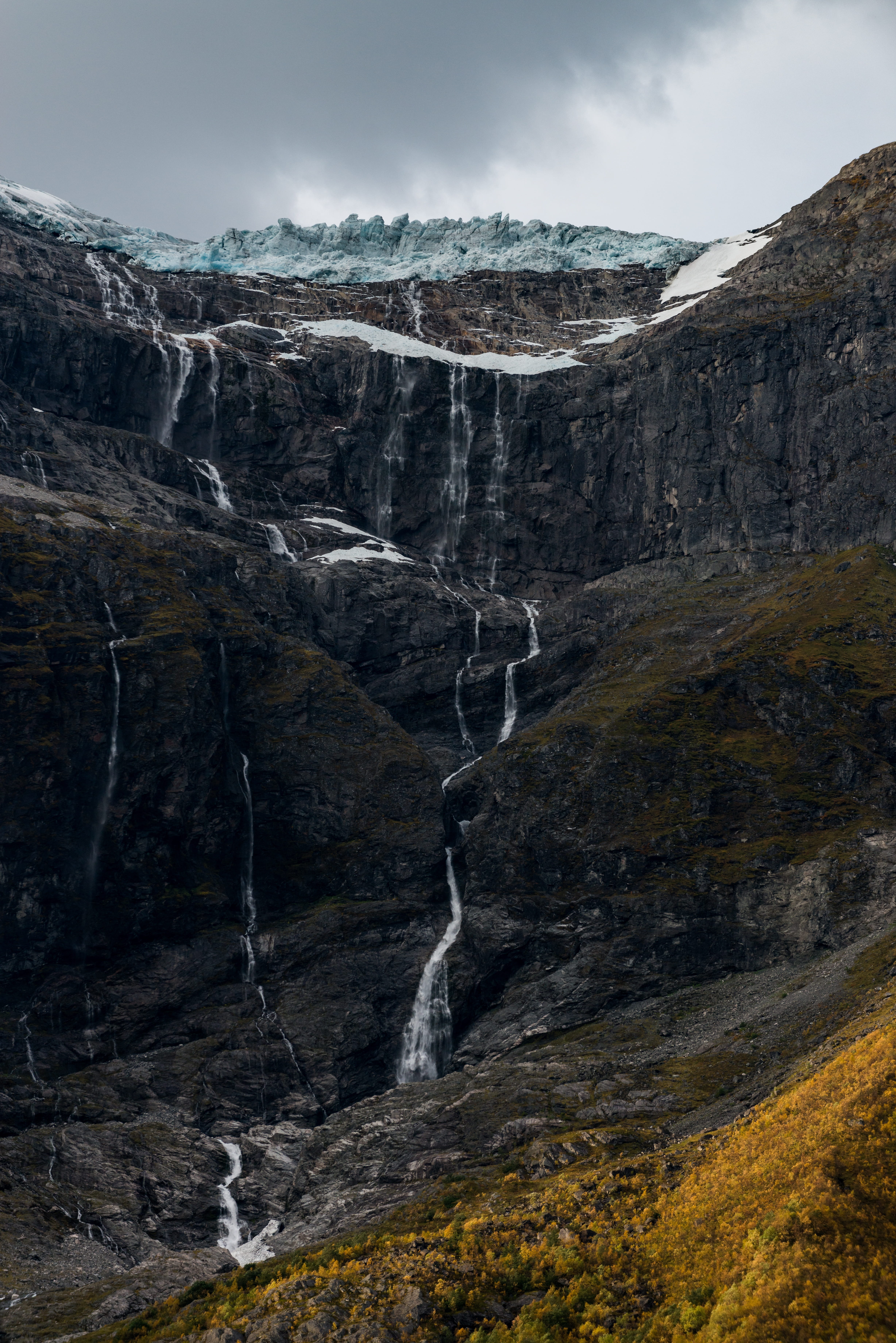 sky, rock, scenics - nature, environment, waters, landscape, norway, non-urban scene, beauty in nature, cliff, mountains, 5K, no people, Phone HD Wallpaper