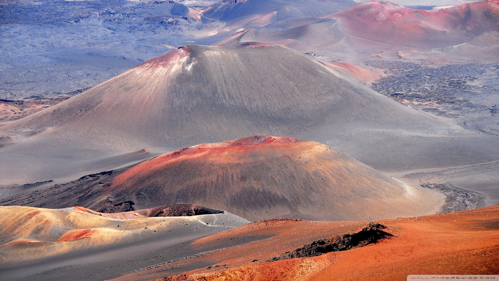 1080P, mountains, colors, nature and landscapes, volcanic, HD Wallpaper