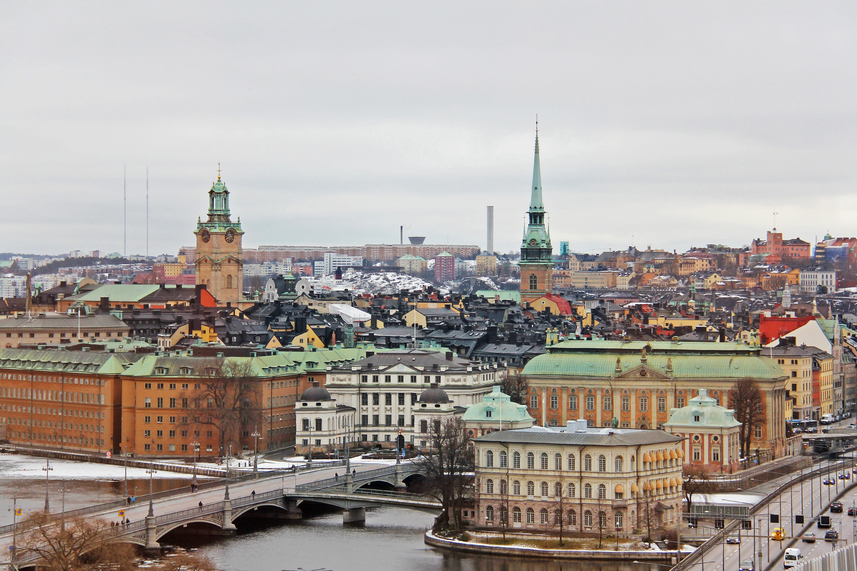 Building, day, europe, swedish, 2K, travel destinations, landscape, amazing, cold, sweden, winter, urban, tourism, hip, building exterior, european, crowded, HD Wallpaper