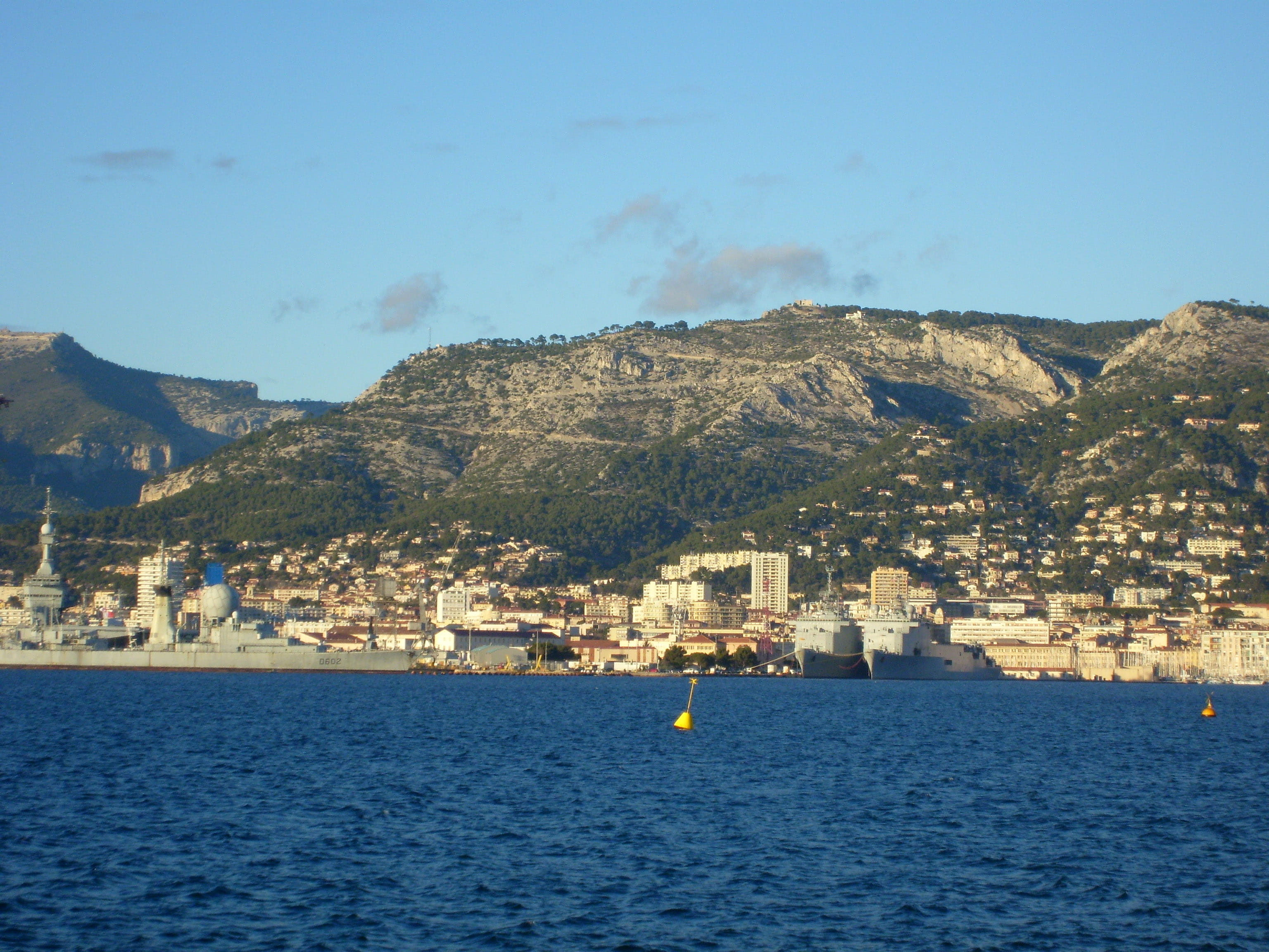 mediterranean Countries, coastline, Arsenal, public domain, blue, scenics - nature, residential district, building exterior, outdoors, town, mediterranean Sea, HD Wallpaper