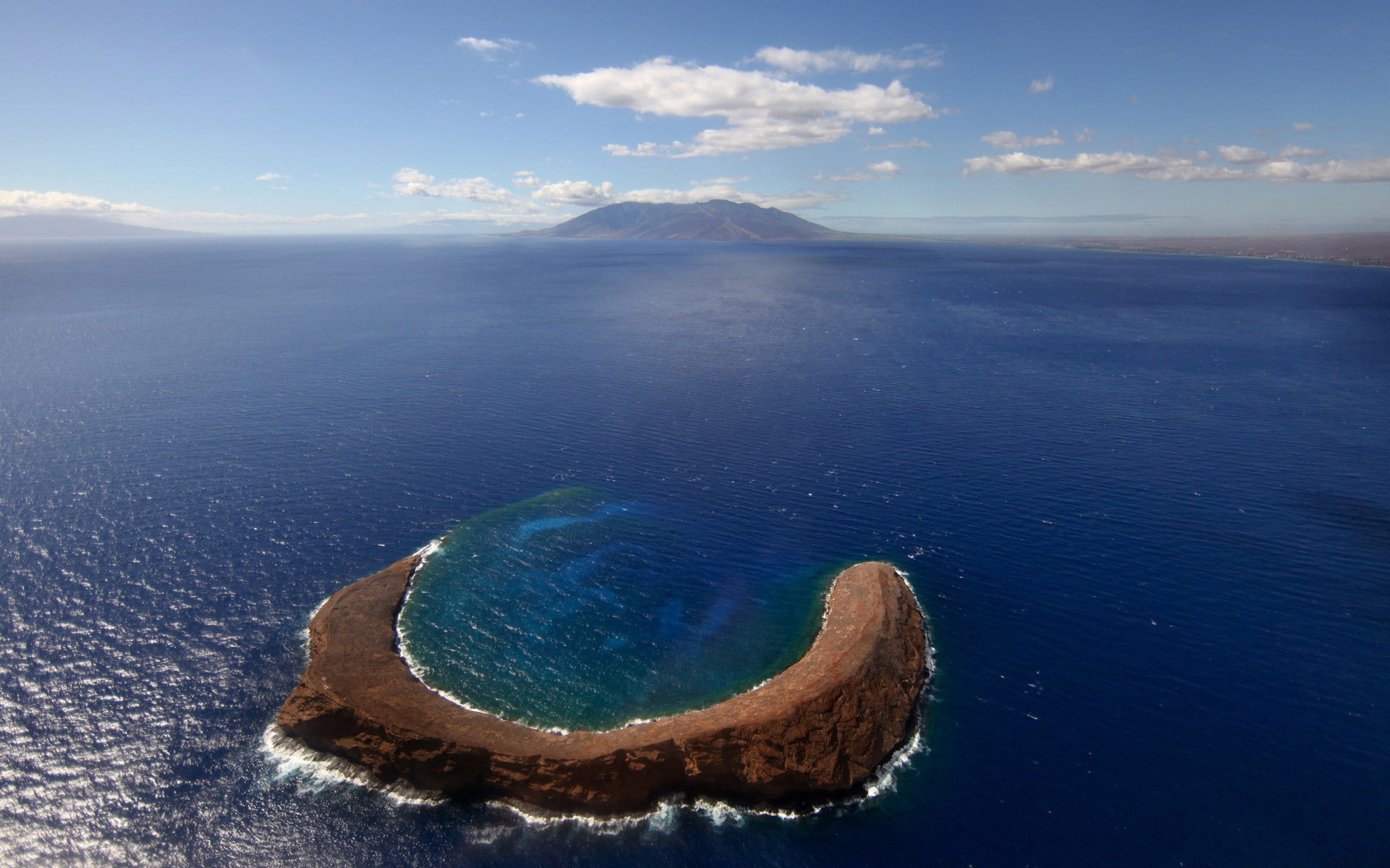 islands, galapagos, ocean, seascapes, 1080P, molokai, HD Wallpaper