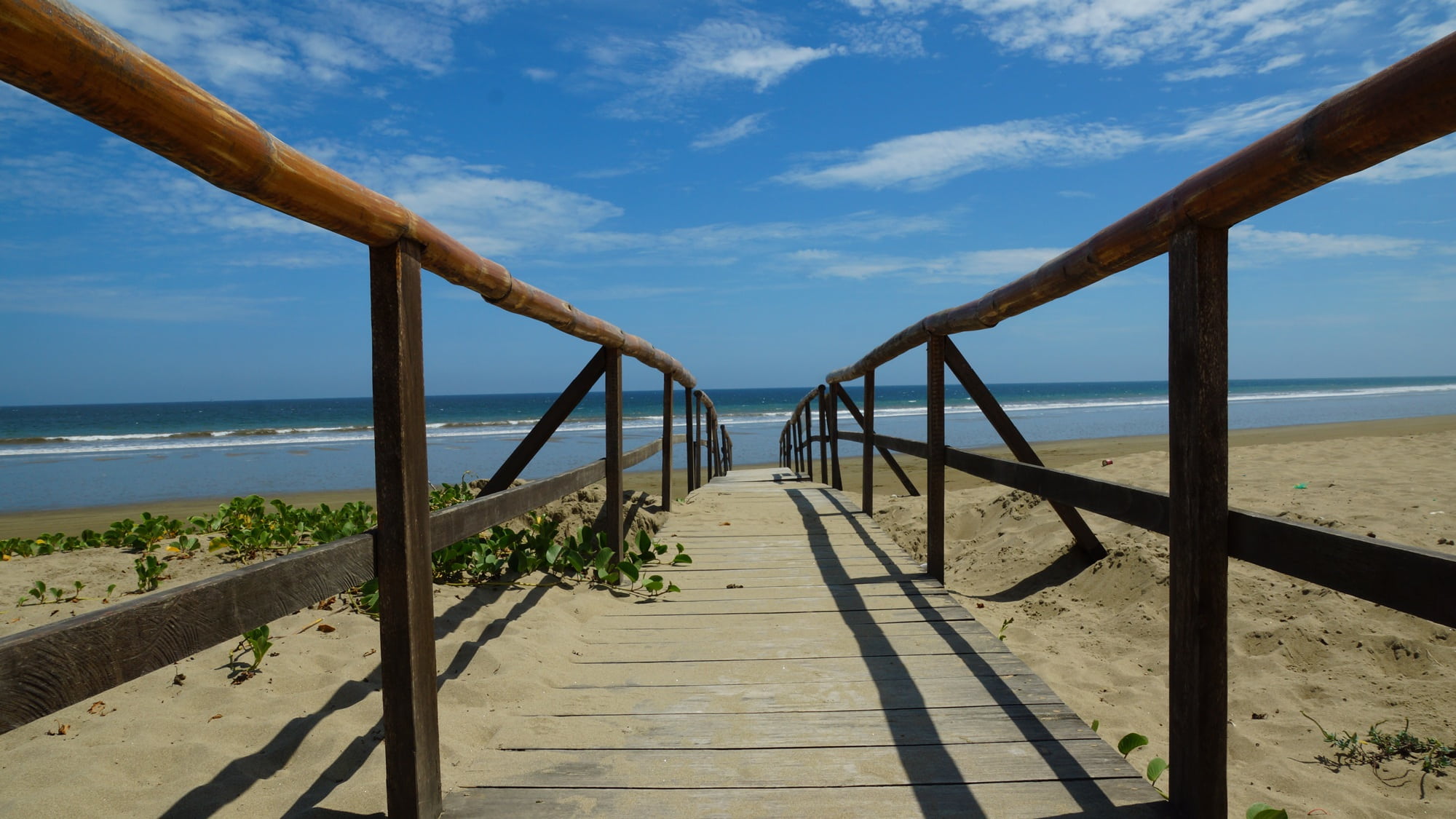 ecuador, touristic, water, blue, 1080P, fun, travel, sand, horizon, near, beach, spondylus, experience, wood - material, adventure, no people, marine, HD Wallpaper