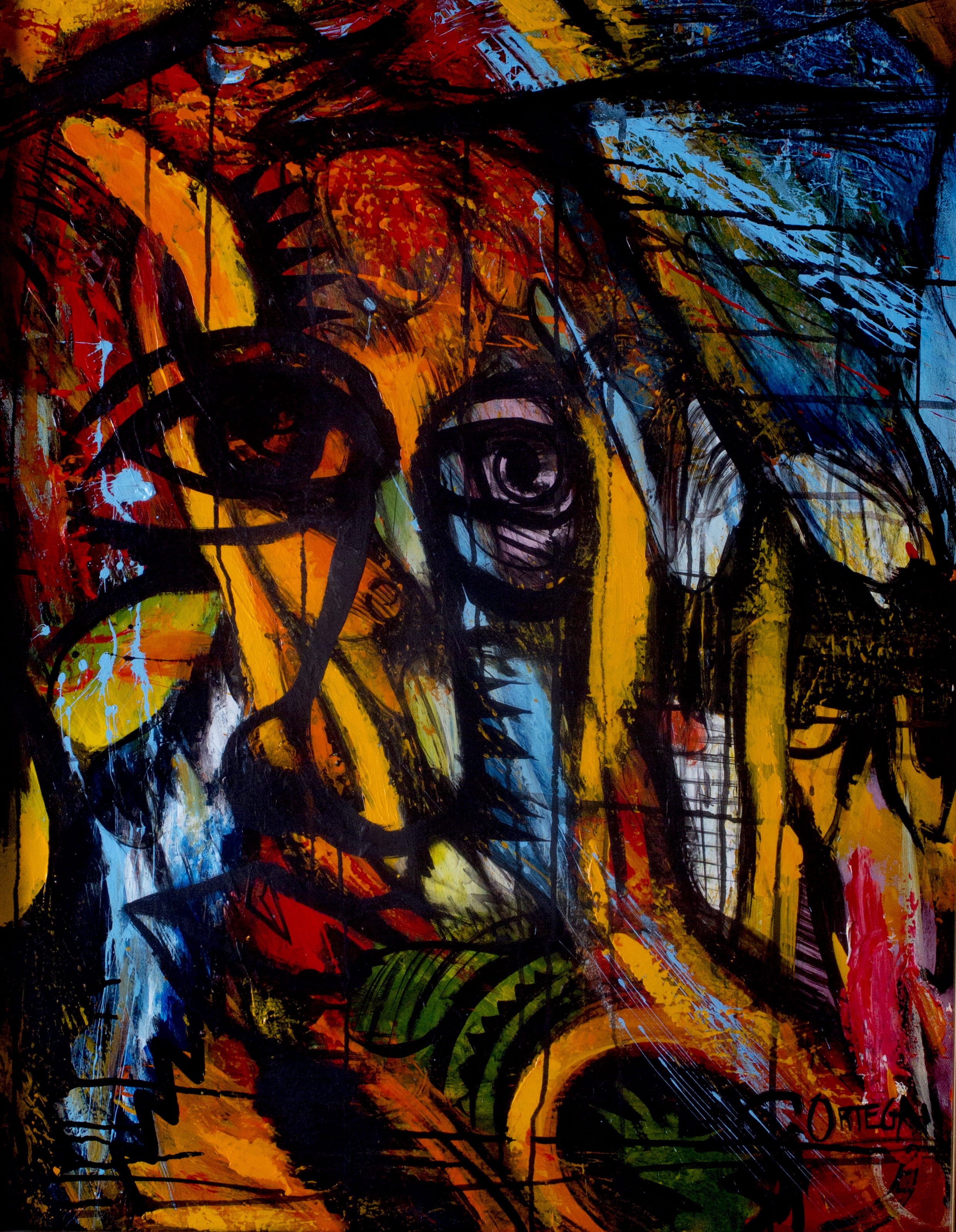 artist, wall - building feature, famous, abstract, close-up, 2K, graffiti, no people, creativity, multi colored, digital composite, pattern, sculptor, Phone HD Wallpaper