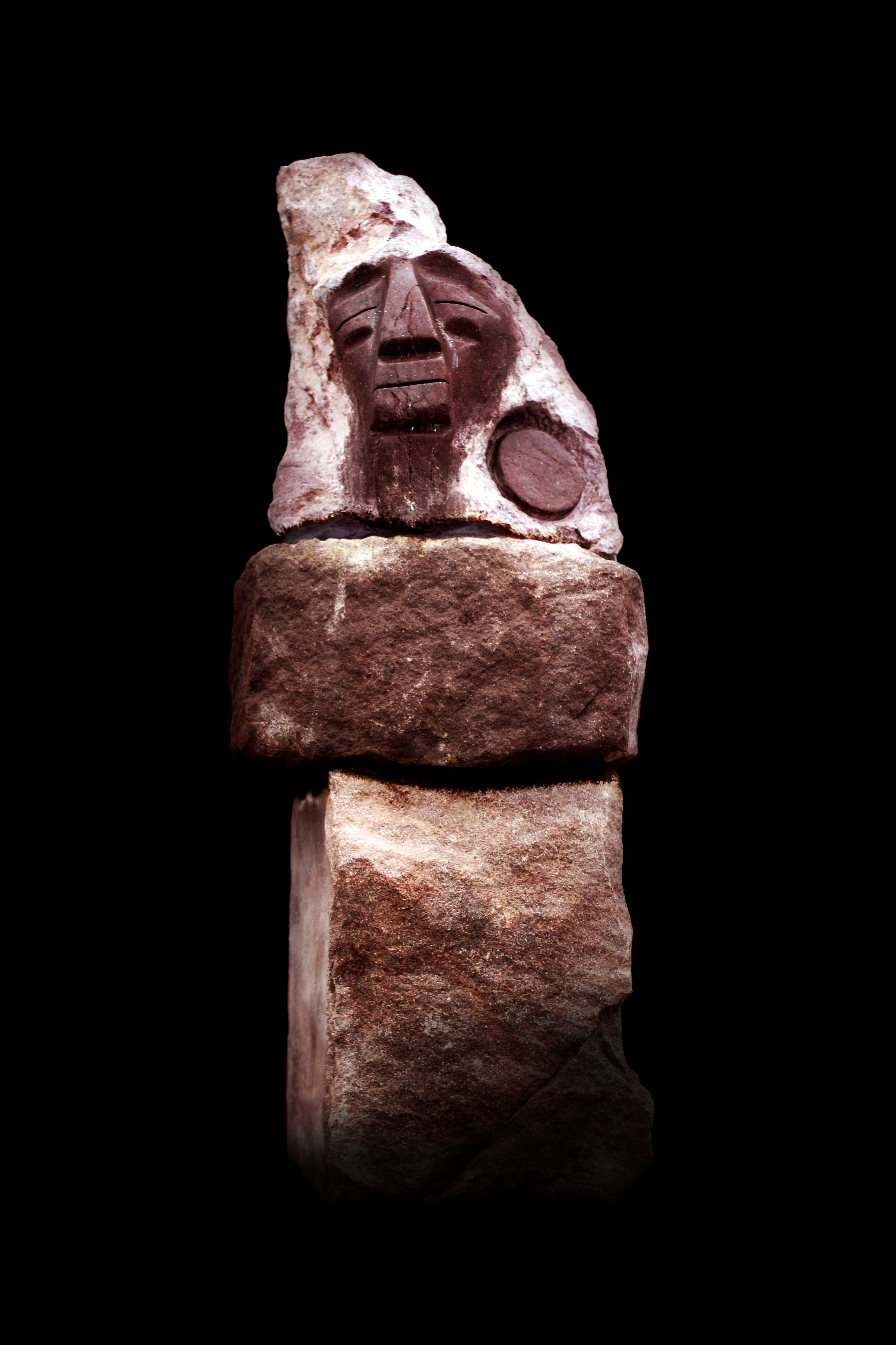 representation, ortega maila, statue, ancient civilization, no people, carving - craft product, human representation, close-up, black background, studio shot, Phone HD Wallpaper