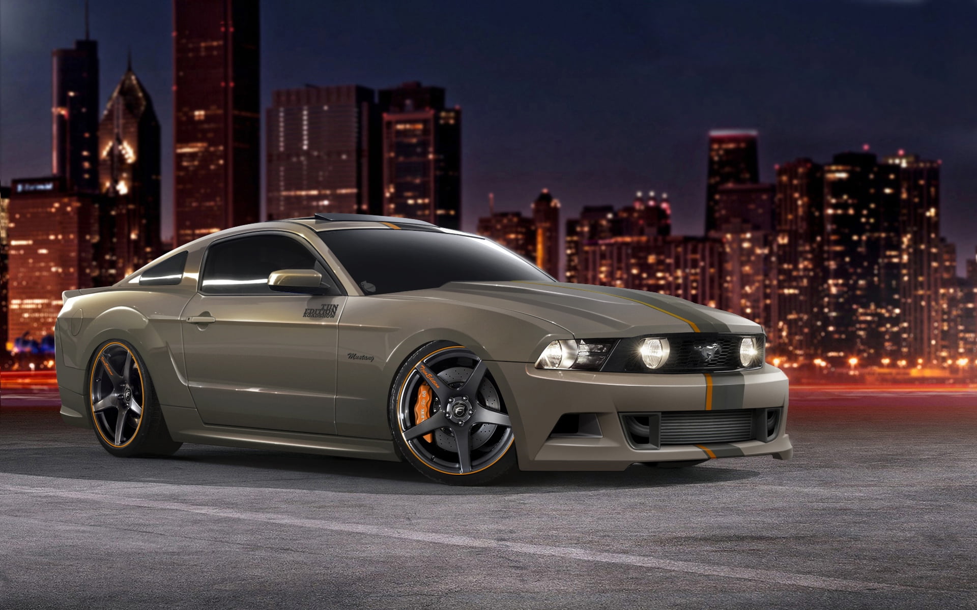concept Car, street, land Vehicle, skyscraper, silver colored, motion, design, mode of transportation, upper Class, coupe, sports Car, transportation, skyscrapers, HD Wallpaper