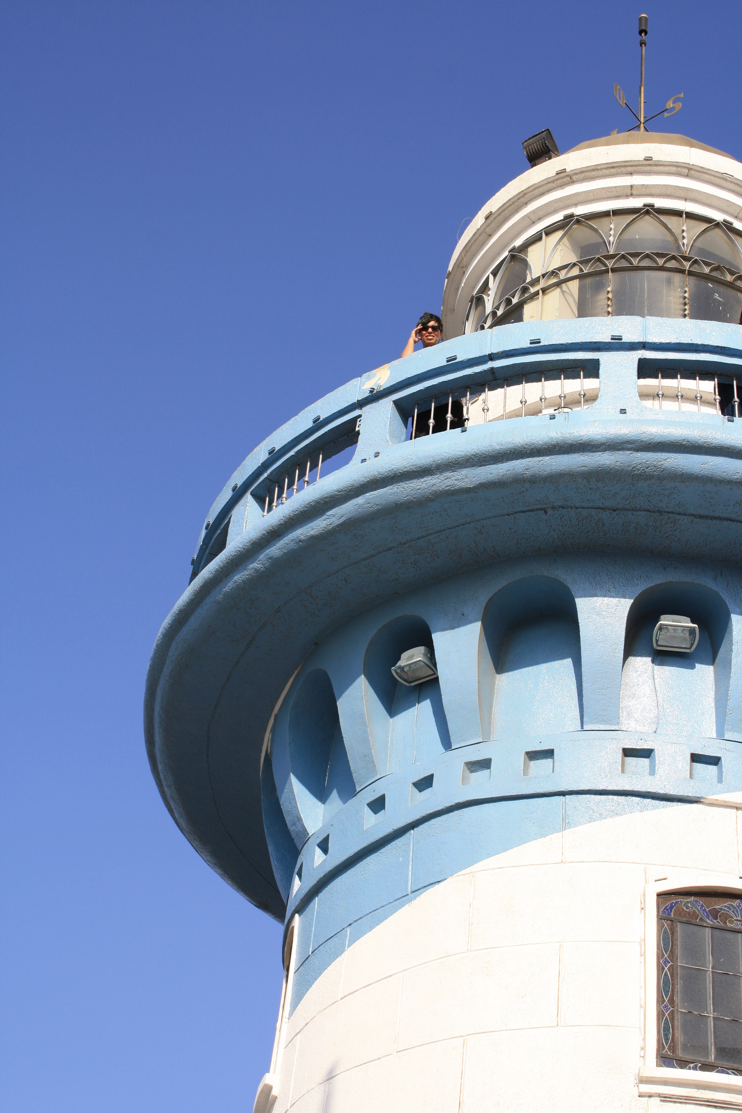 building, sky, low angle view, lighthouse, belief, dome, no people, nature, clear sky, building exterior, tower, travel, copy space, guayaquil, 4K, ecuador, Phone HD Wallpaper
