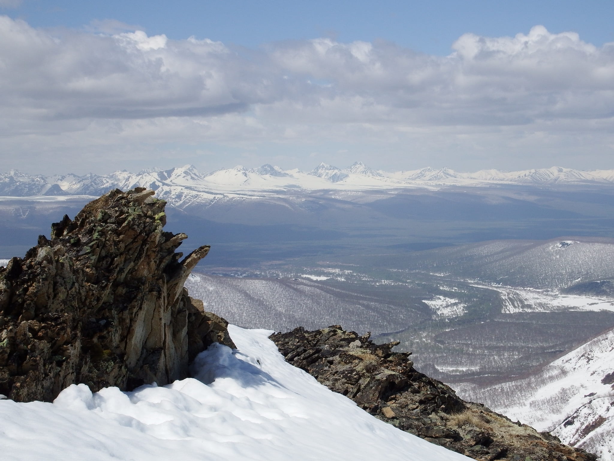 outliers, mountain range, height, kamchatka, tranquility, climbing, snowcapped mountain, tourism, snowdrifts, peninsula, mountain peak, winter, mountain, HD Wallpaper