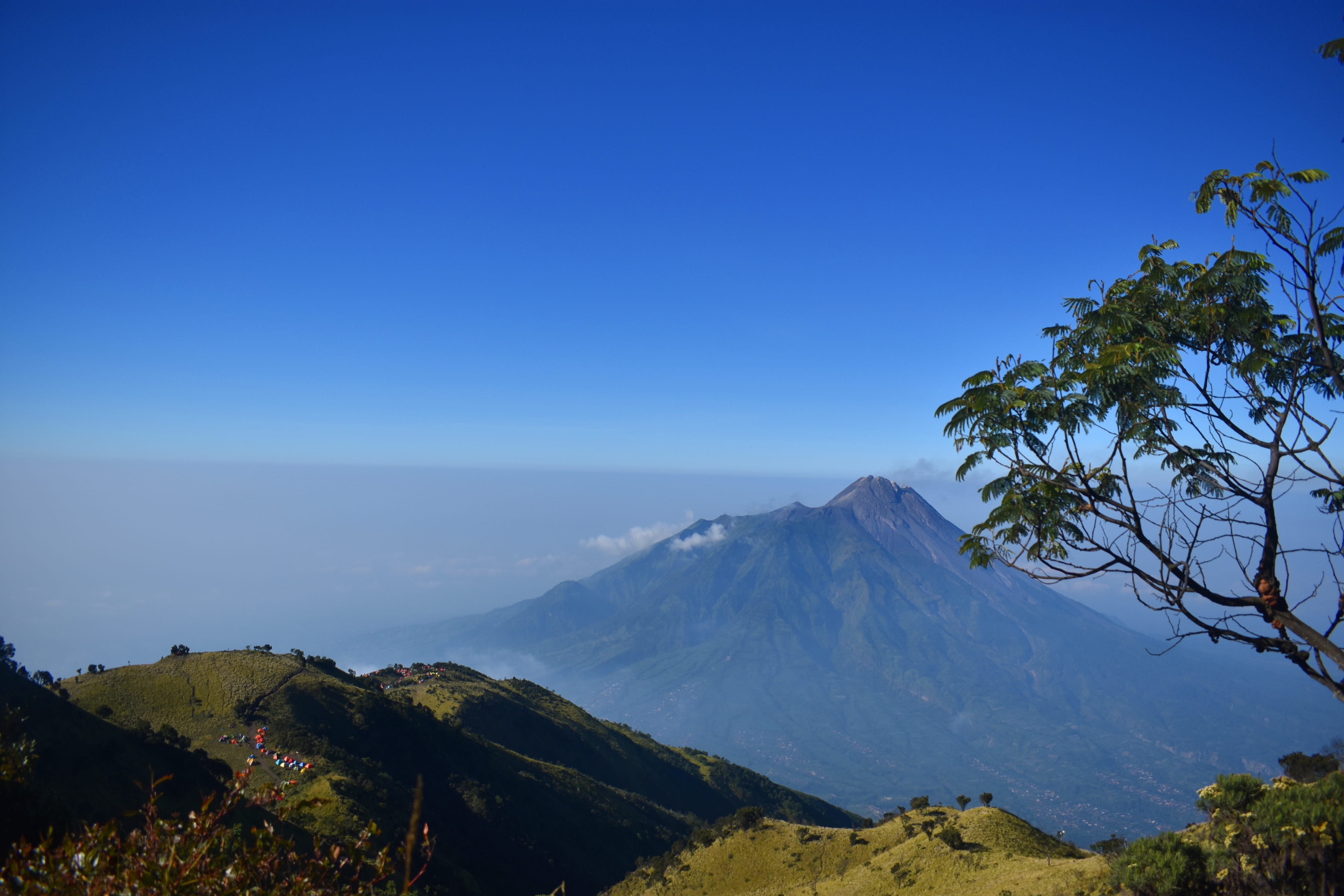 nature, no people, adventure, mountain peak, beauty in nature, scenics - nature, day, environment, blue, land, hiking, idyllic, volcanic crater, landscape, HD Wallpaper