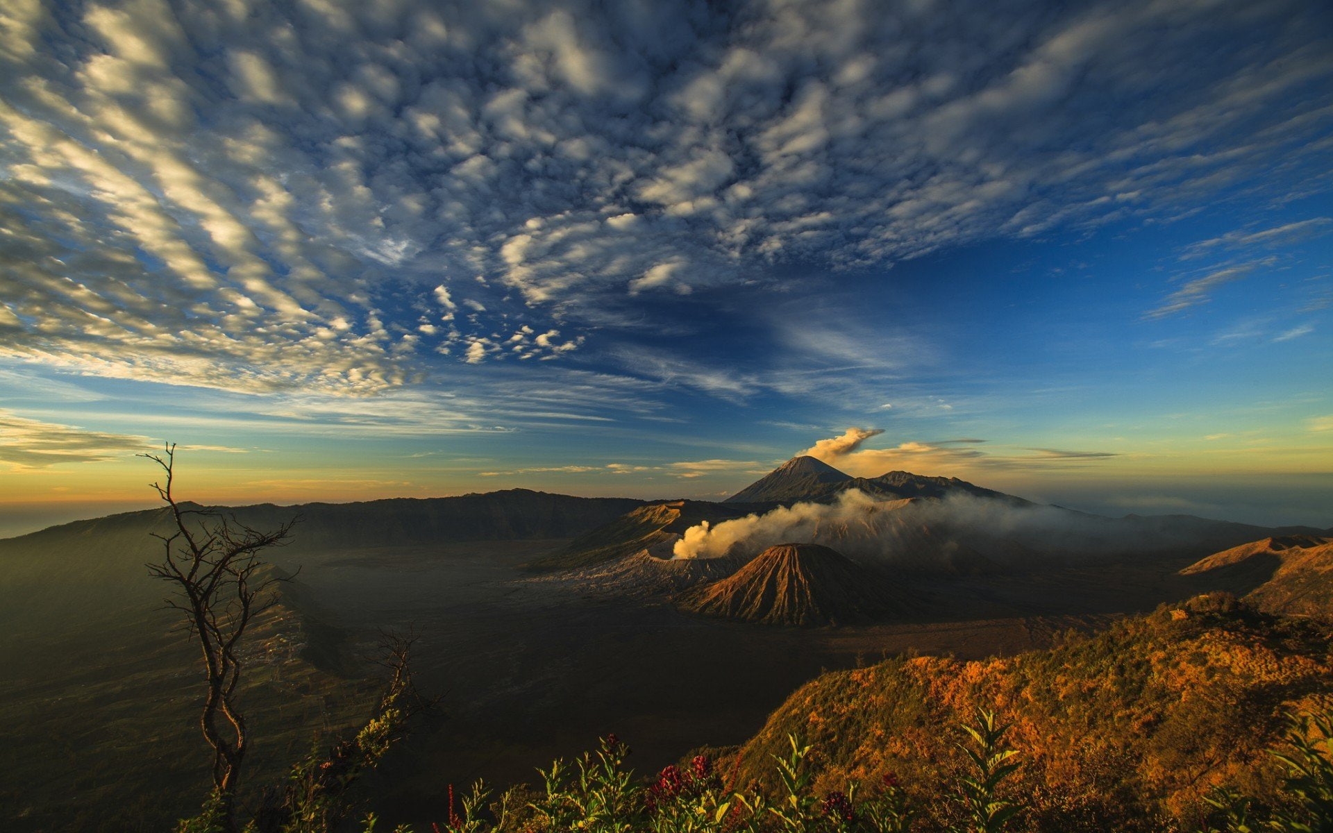 volcano, smoke, merapi, 1080P, 1920x1200, landscape, HD Wallpaper