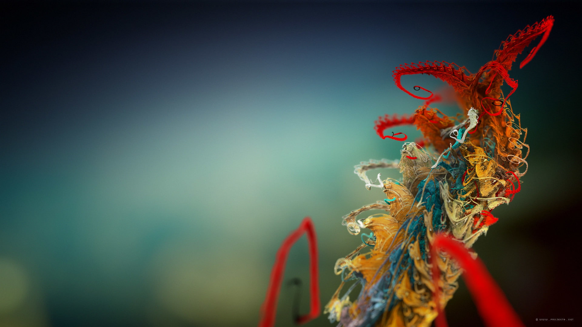 Abstraction, plant, 1080P, colourfull, Painting, HD Wallpaper