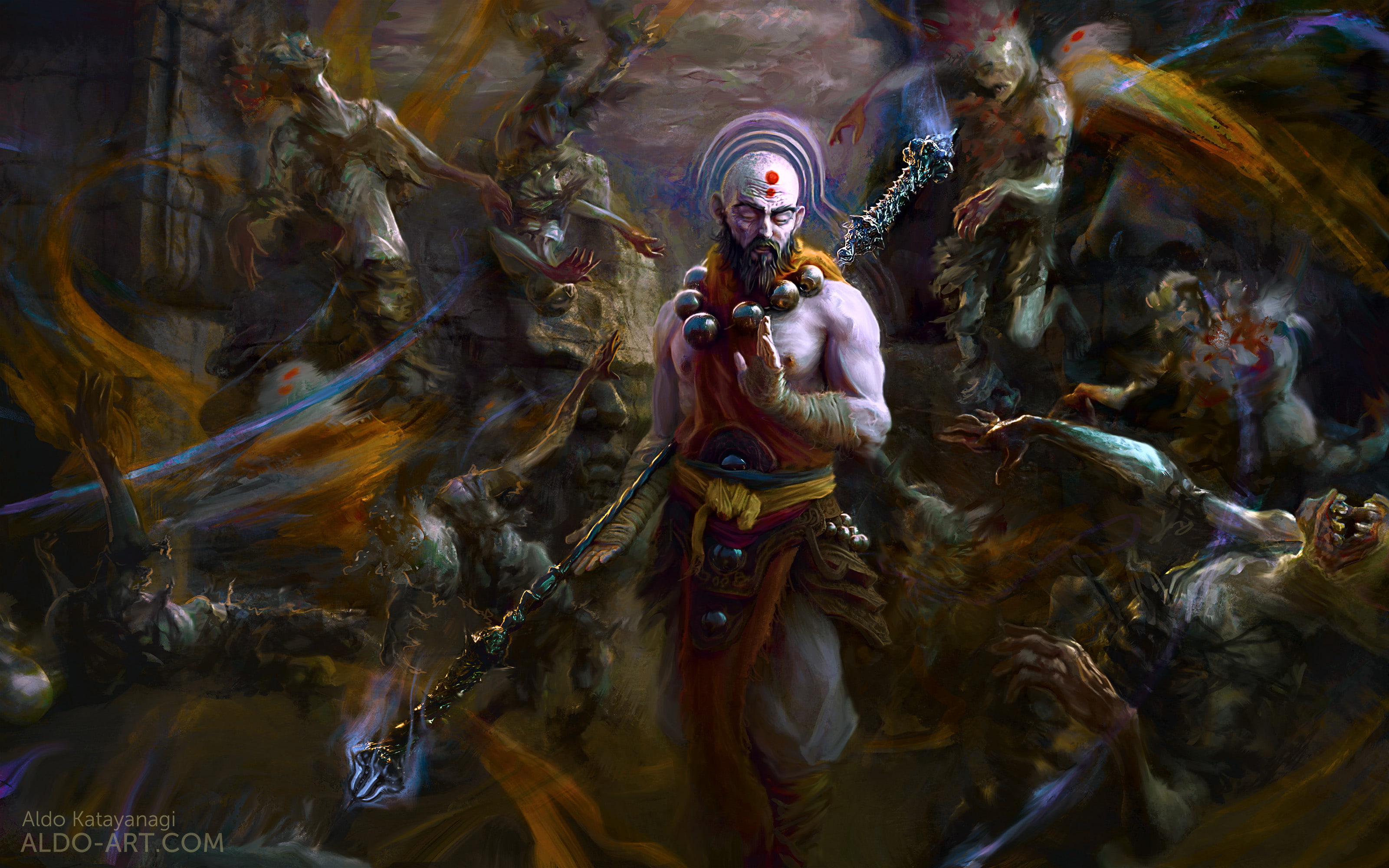 Diablo, Diablo III, Monk (Diablo III), 2K, HD Wallpaper