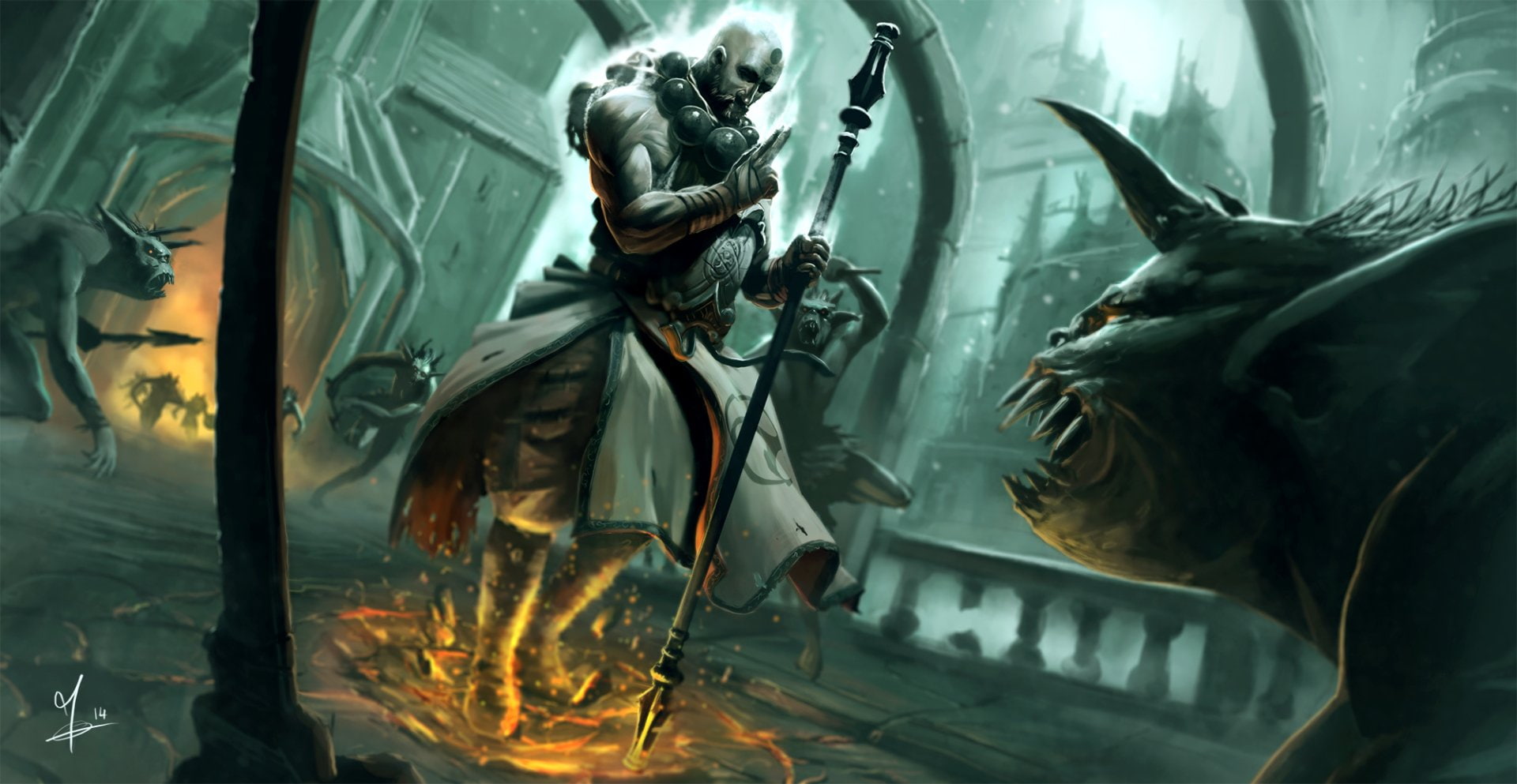 1080P, Diablo, Diablo III, Monk (Diablo III), HD Wallpaper