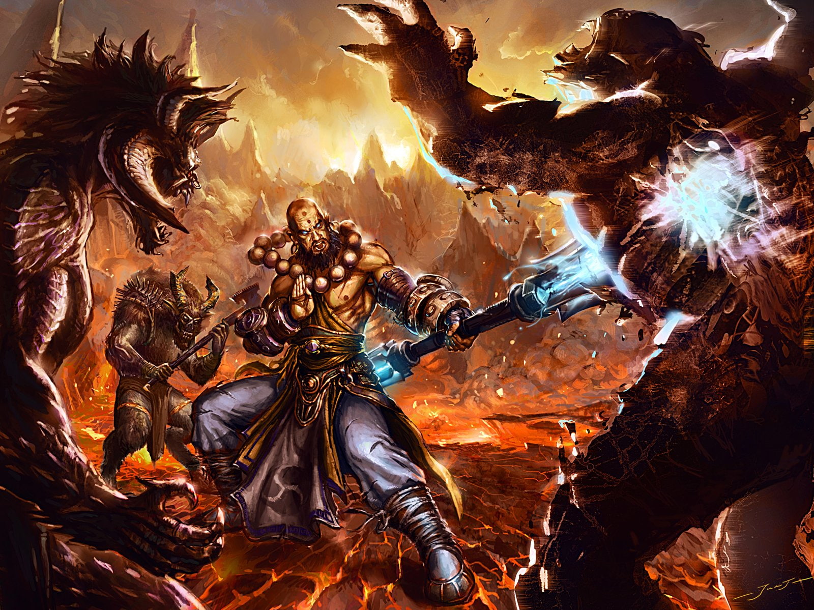 Diablo, Monk (Diablo III), 720P, Diablo III, HD Wallpaper