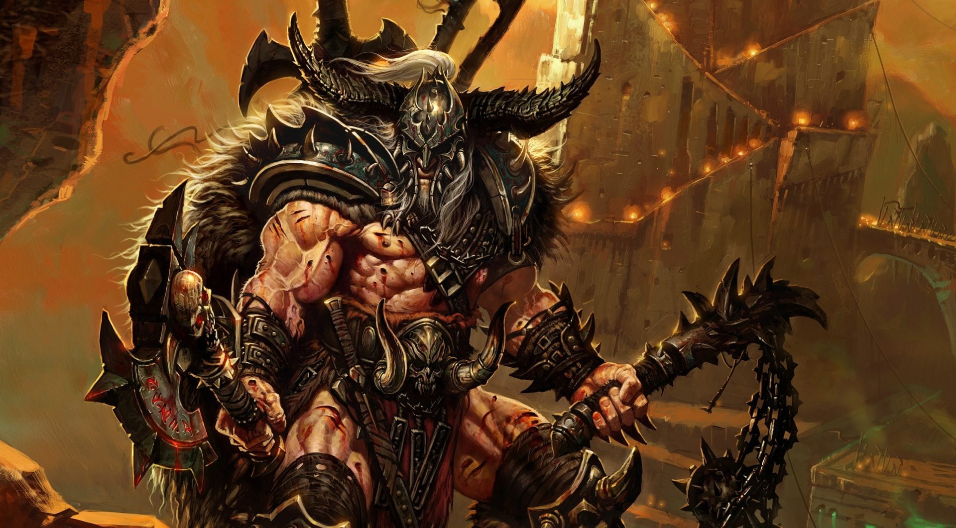 1080P, Diablo III, Diablo, Barbarian (Diablo III), HD Wallpaper