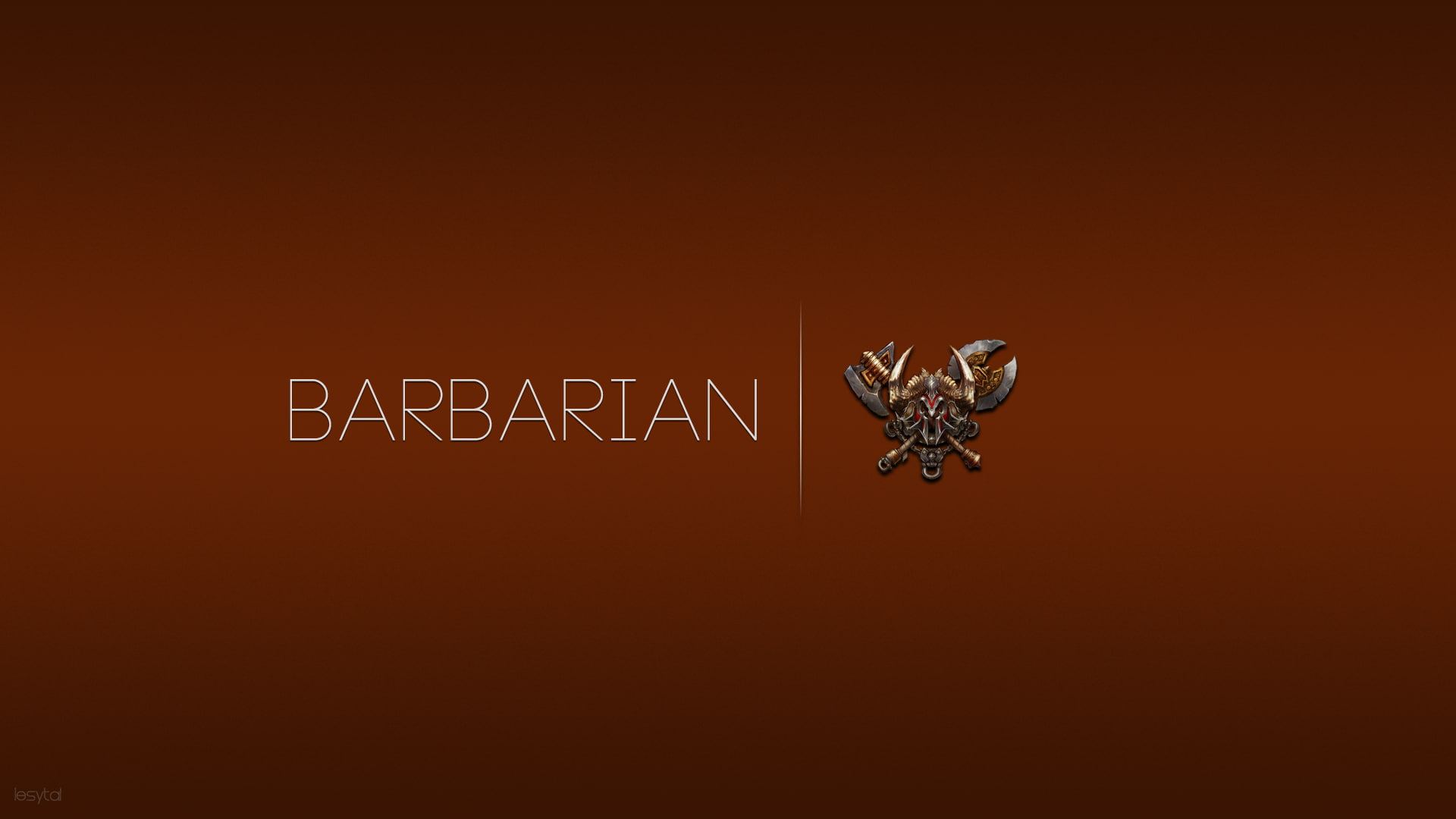 Diablo III, 1080P, classes, Barbarian, video game characters, crest, HD Wallpaper