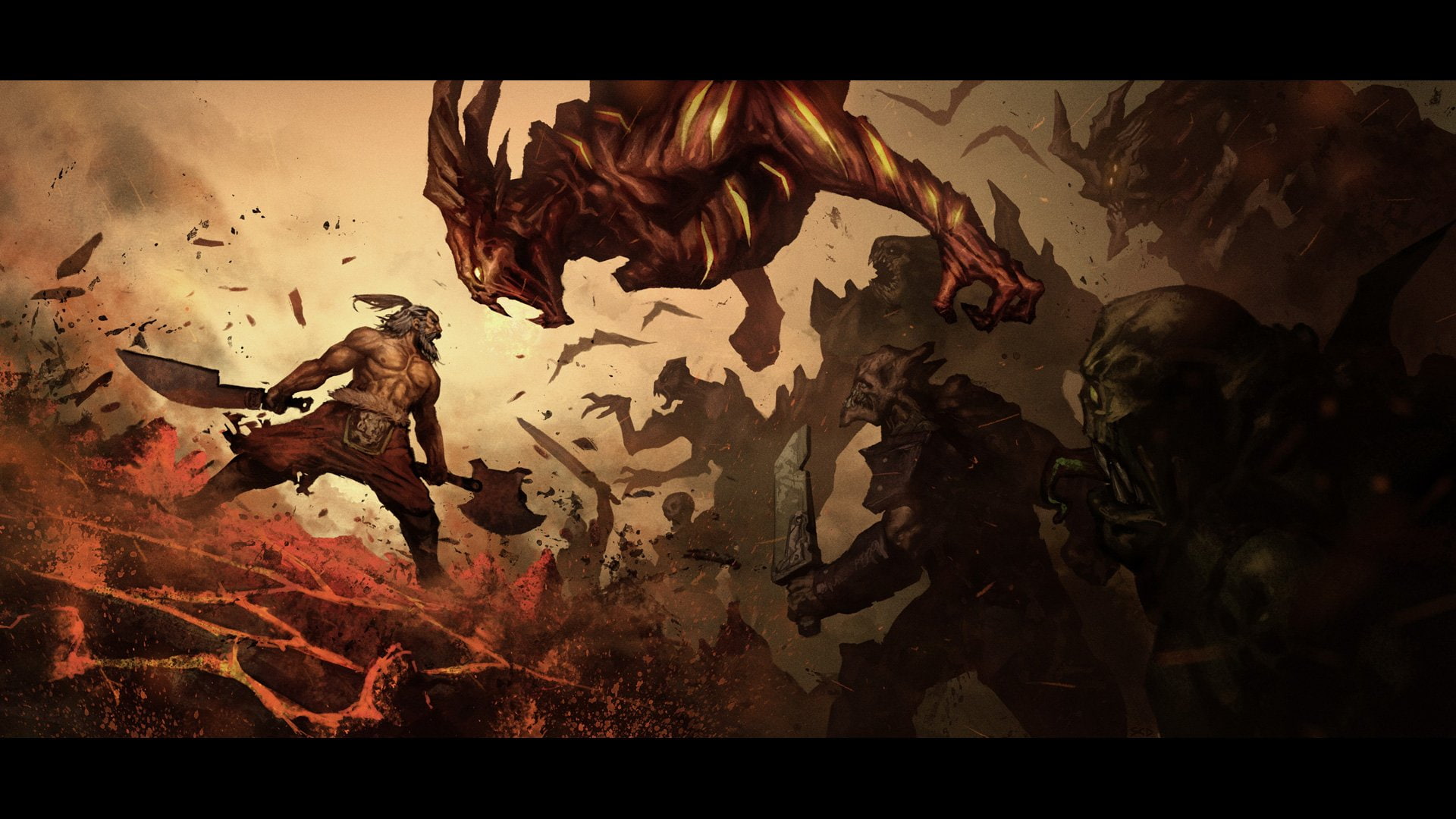 1080P, Diablo, Barbarian (Diablo III), Diablo III, HD Wallpaper