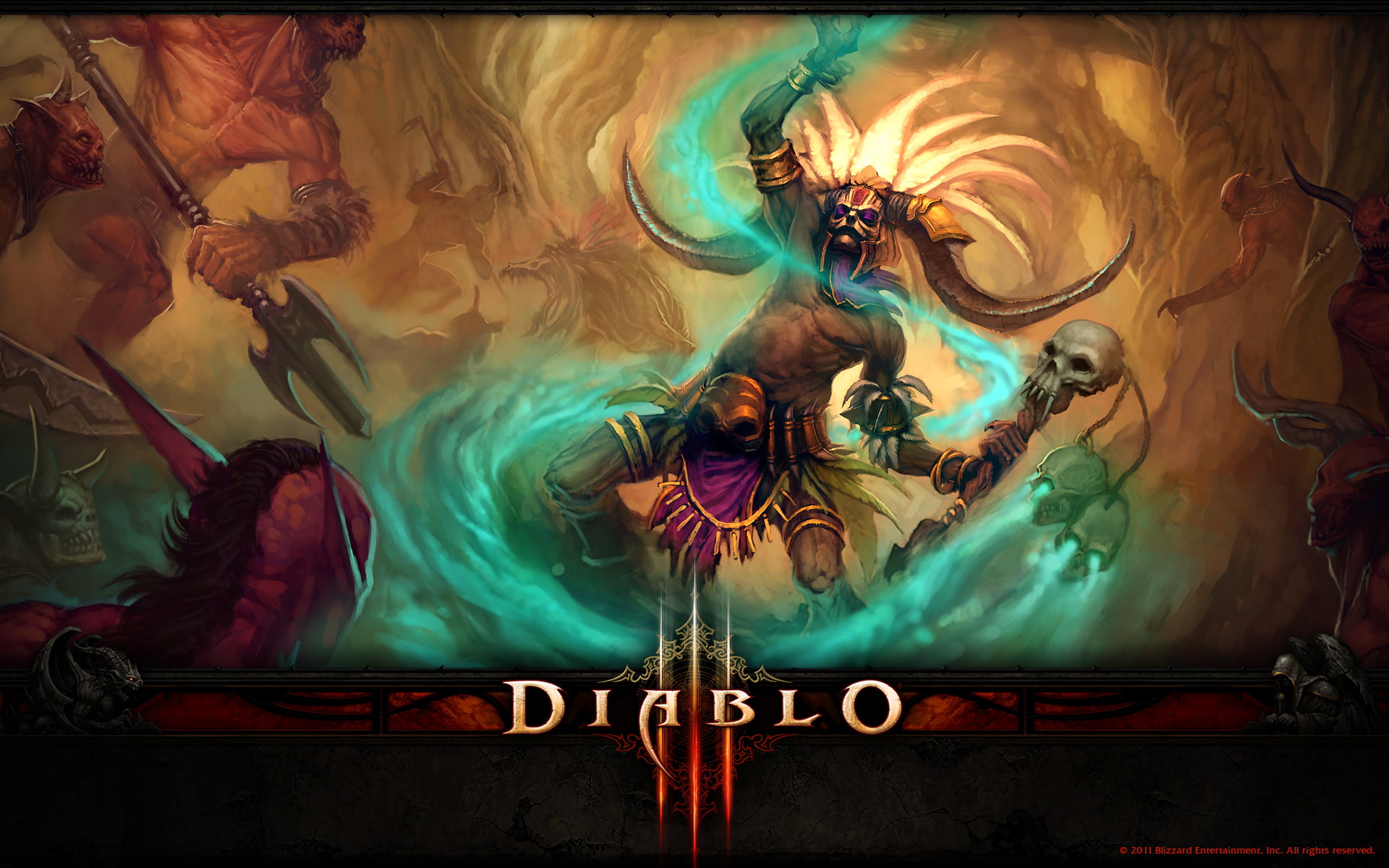 1080P, Diablo III, Diablo, Witch Doctor (Diablo III), HD Wallpaper
