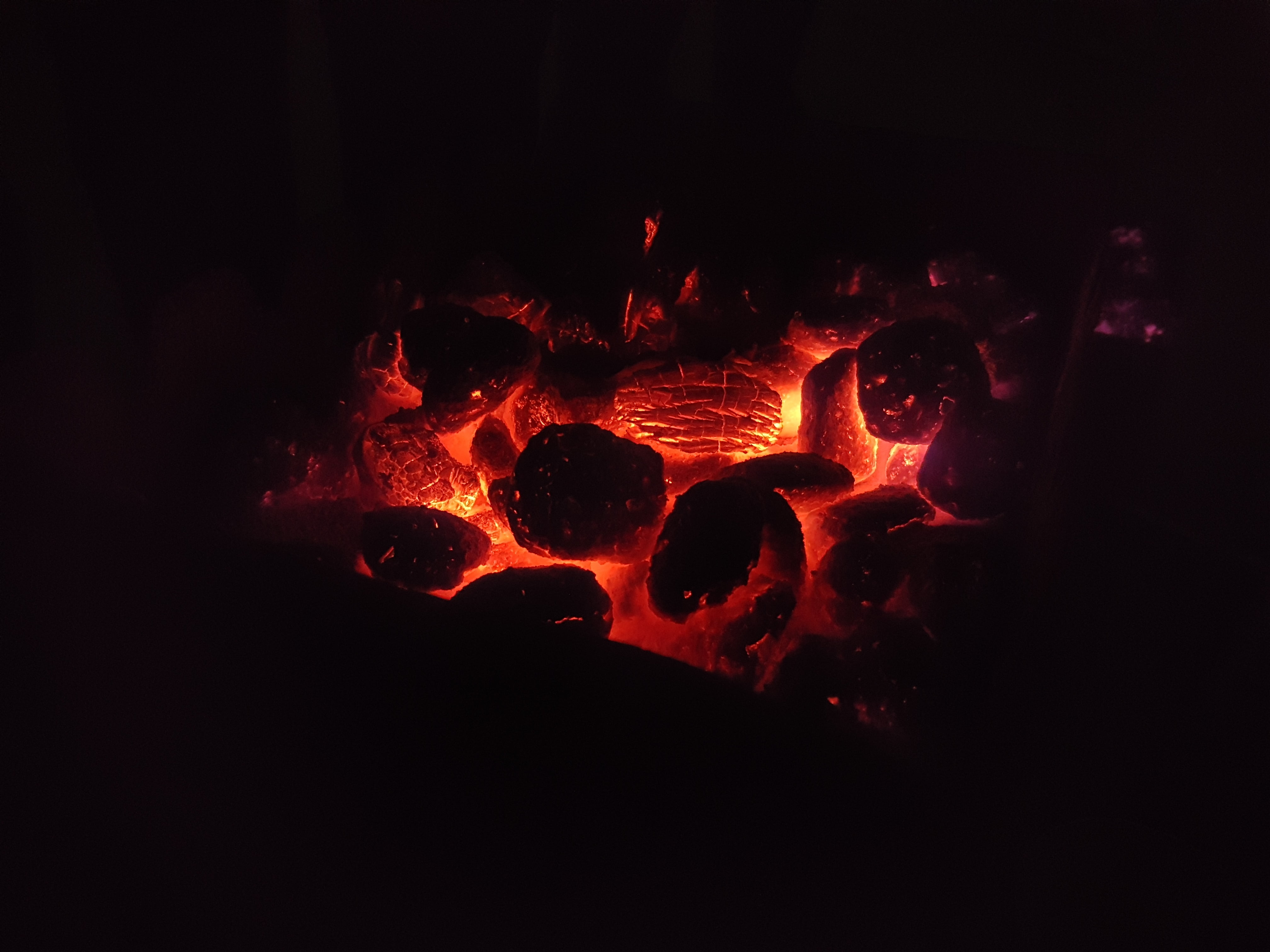 Coal (Minerals), fire, 4K, barbecue, HD Wallpaper