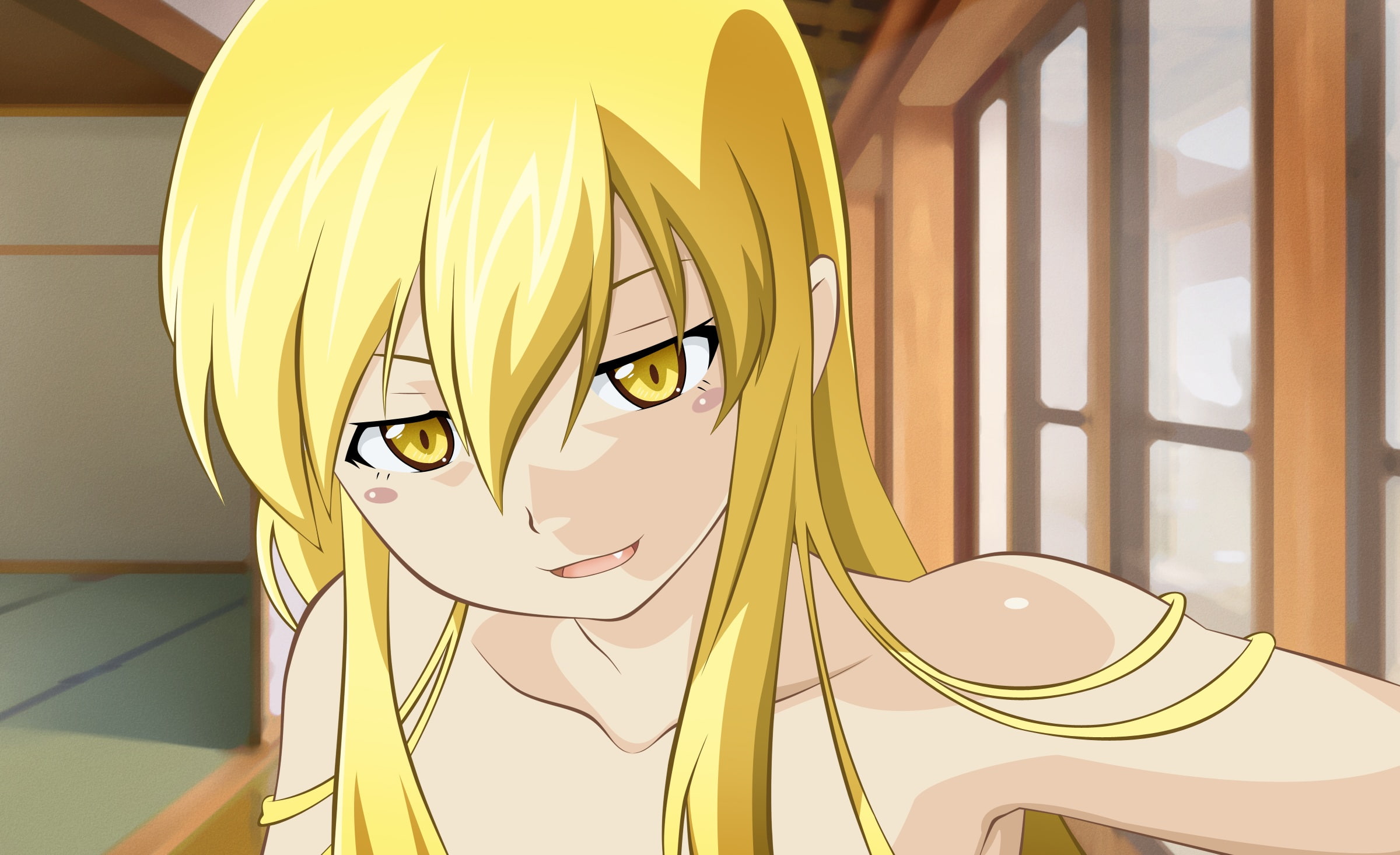 vector, fang, oshino, 1080P, monogatari, shinobu, nisemonogatari, morrow, HD Wallpaper