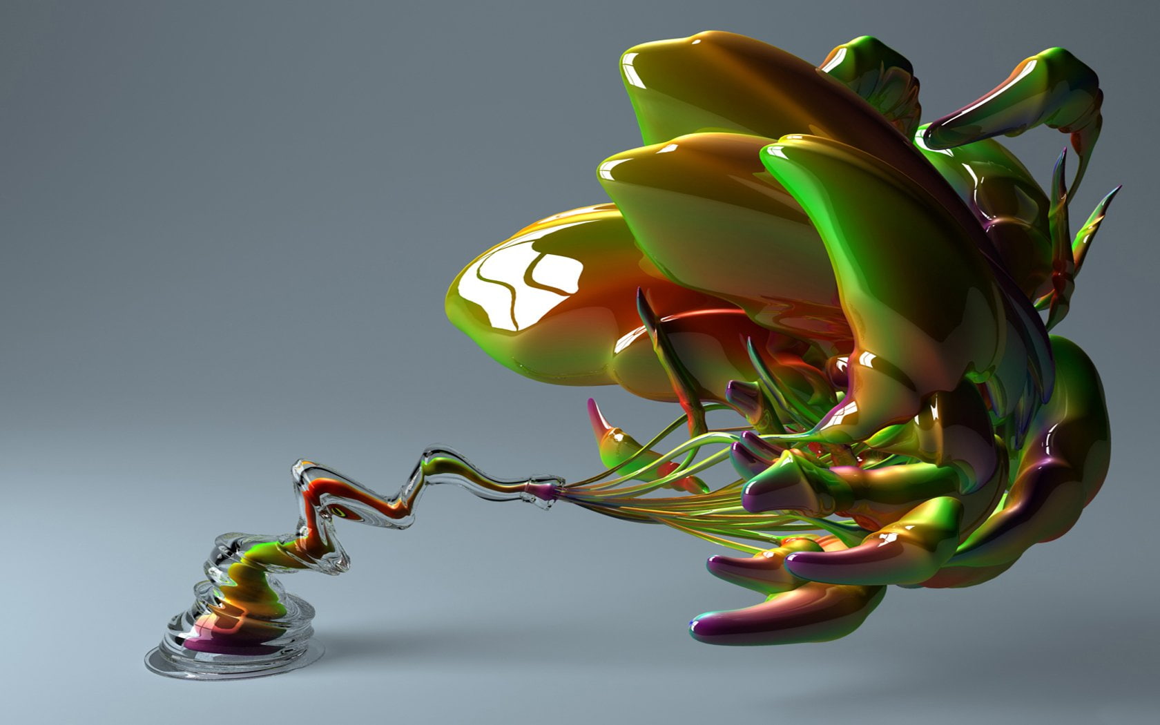 growth, copy space, plant part, 720P, leaf, Liquid, science, indoors, 3D, plant, no people, large group of objects, Digital Art, Fluid, animal representation, HD Wallpaper