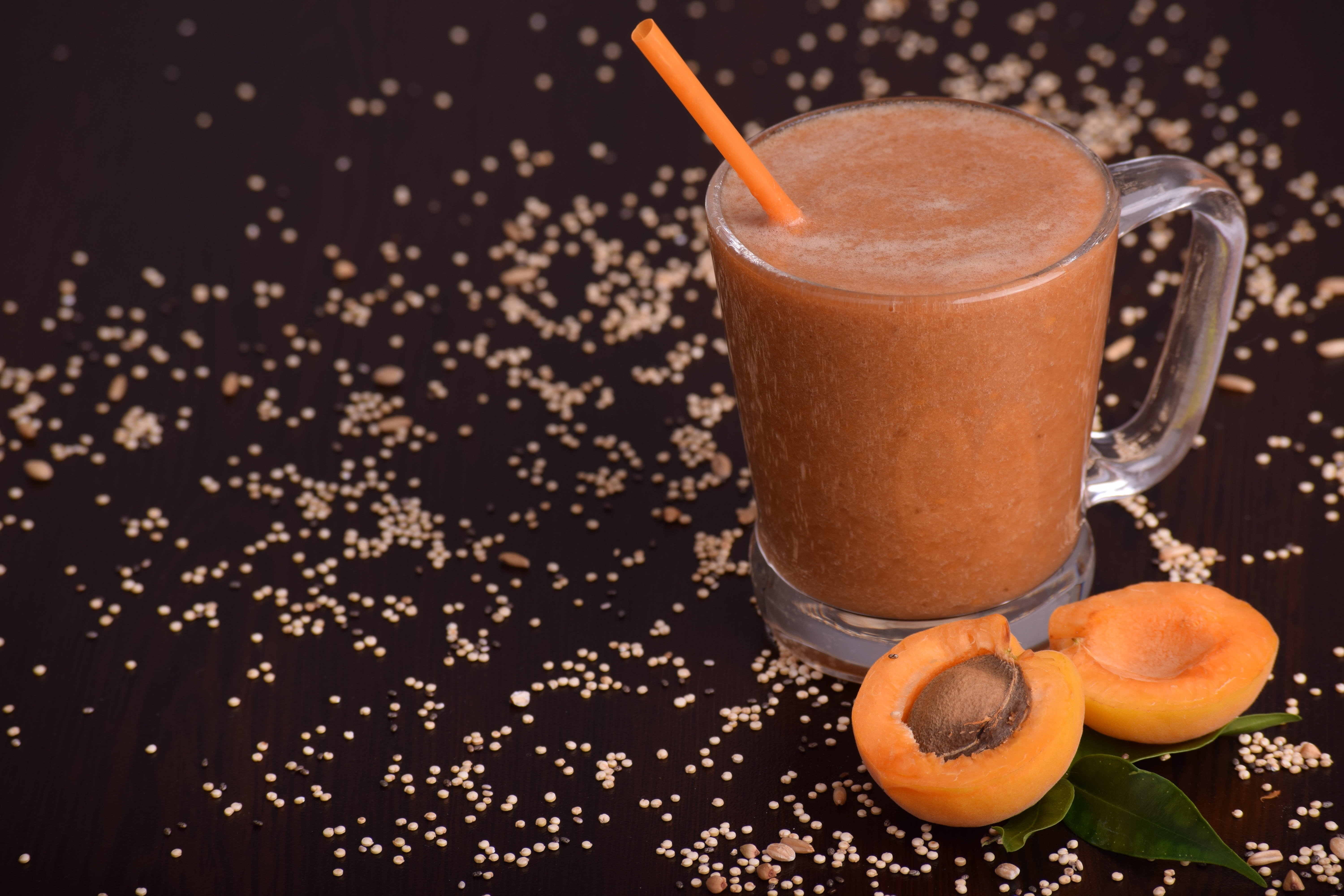 no people, refreshment, food and drink, non-alcoholic beverage, orange color, natural, dark, straw, nature, summer, lifestyle, studio shot, 5K, tasty, HD Wallpaper