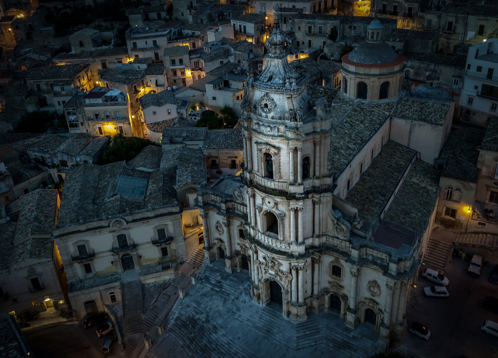1080P, The cathedral of San Giorgio, Sicily, Modica, Italy, HD Wallpaper