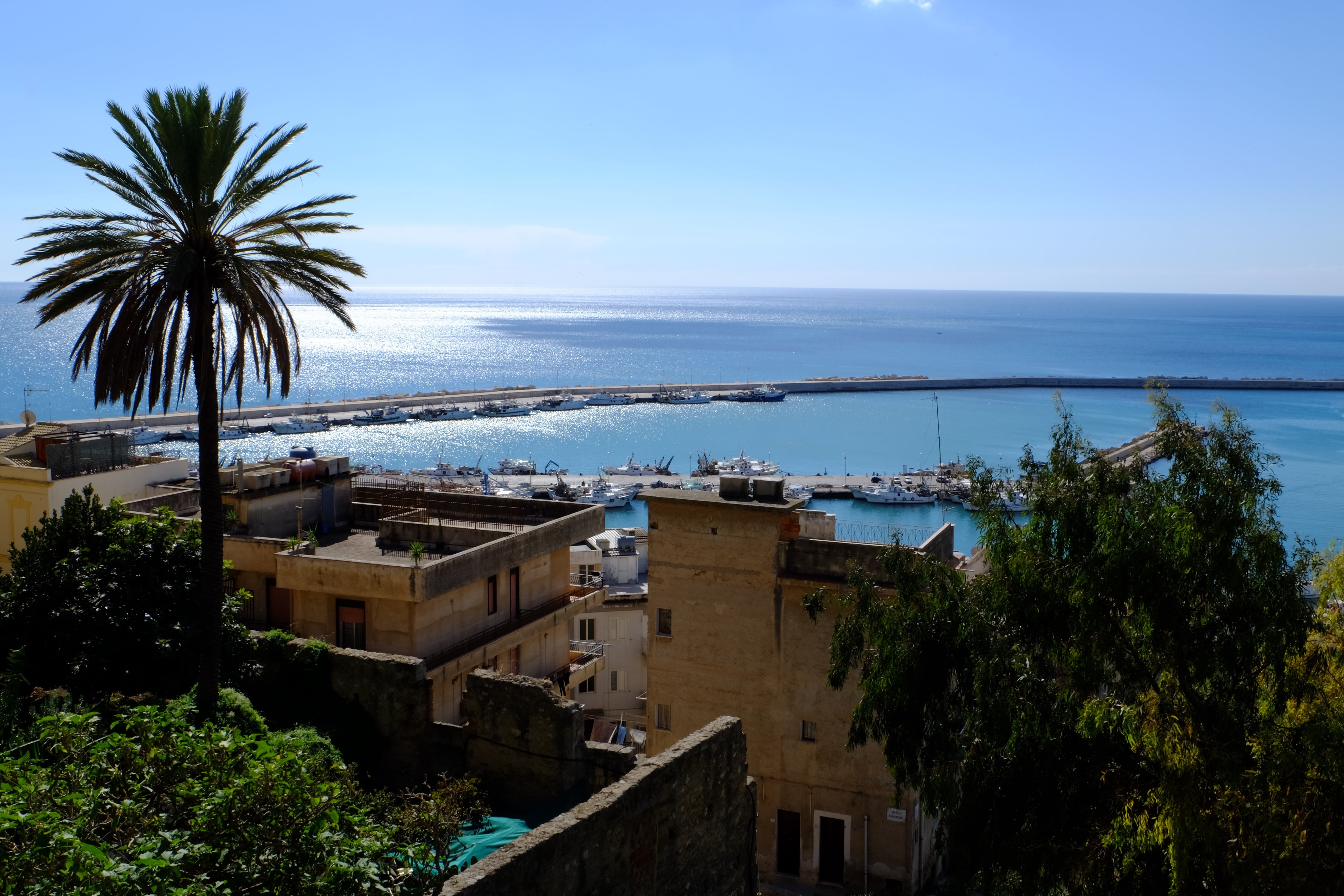 landscape, sky, architecture, tropical climate, no people, city, palm tree, 4K, built structure, plant, building, day, nature, building exterior, sicily, HD Wallpaper