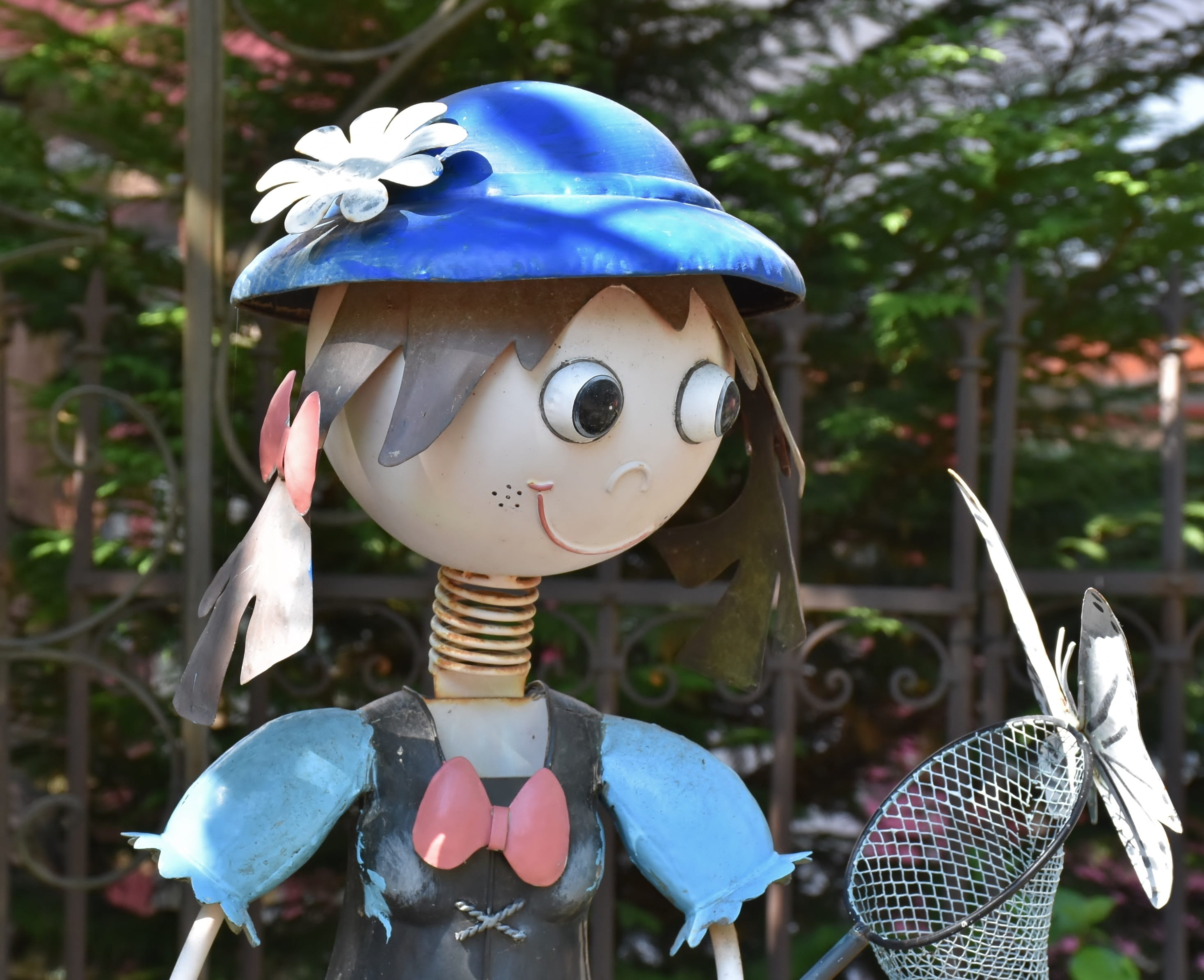 play, cute, male likeness, sheet, child, human representation, hat, day, focus on foreground, doll, art, tree, craft, no people, Face, art and craft, Girl, HD Wallpaper