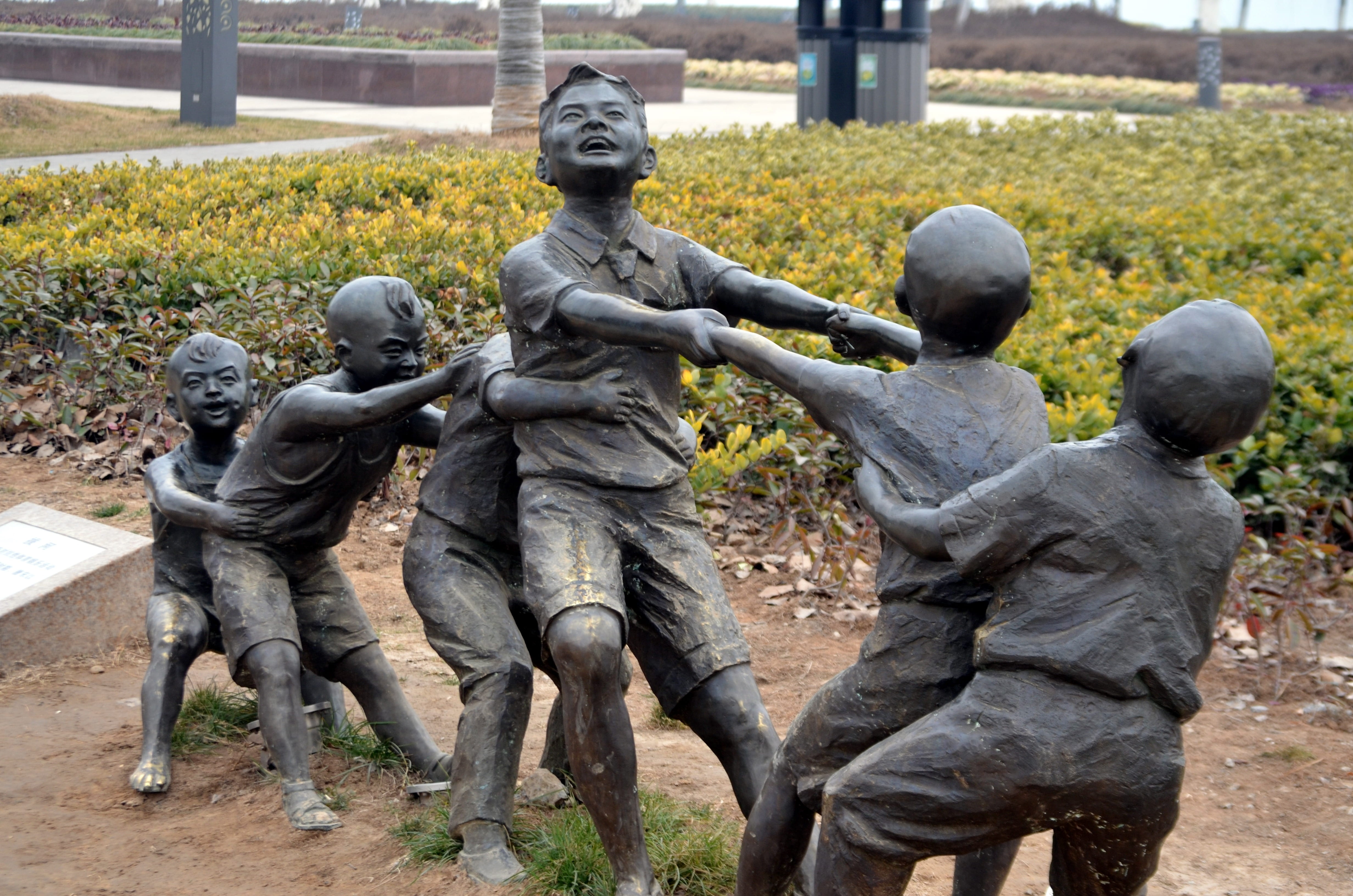metal, female likeness, architecture, no people, representation, figurine, artwork, human representation, children, nature, day, religion, 4K, the past, HD Wallpaper