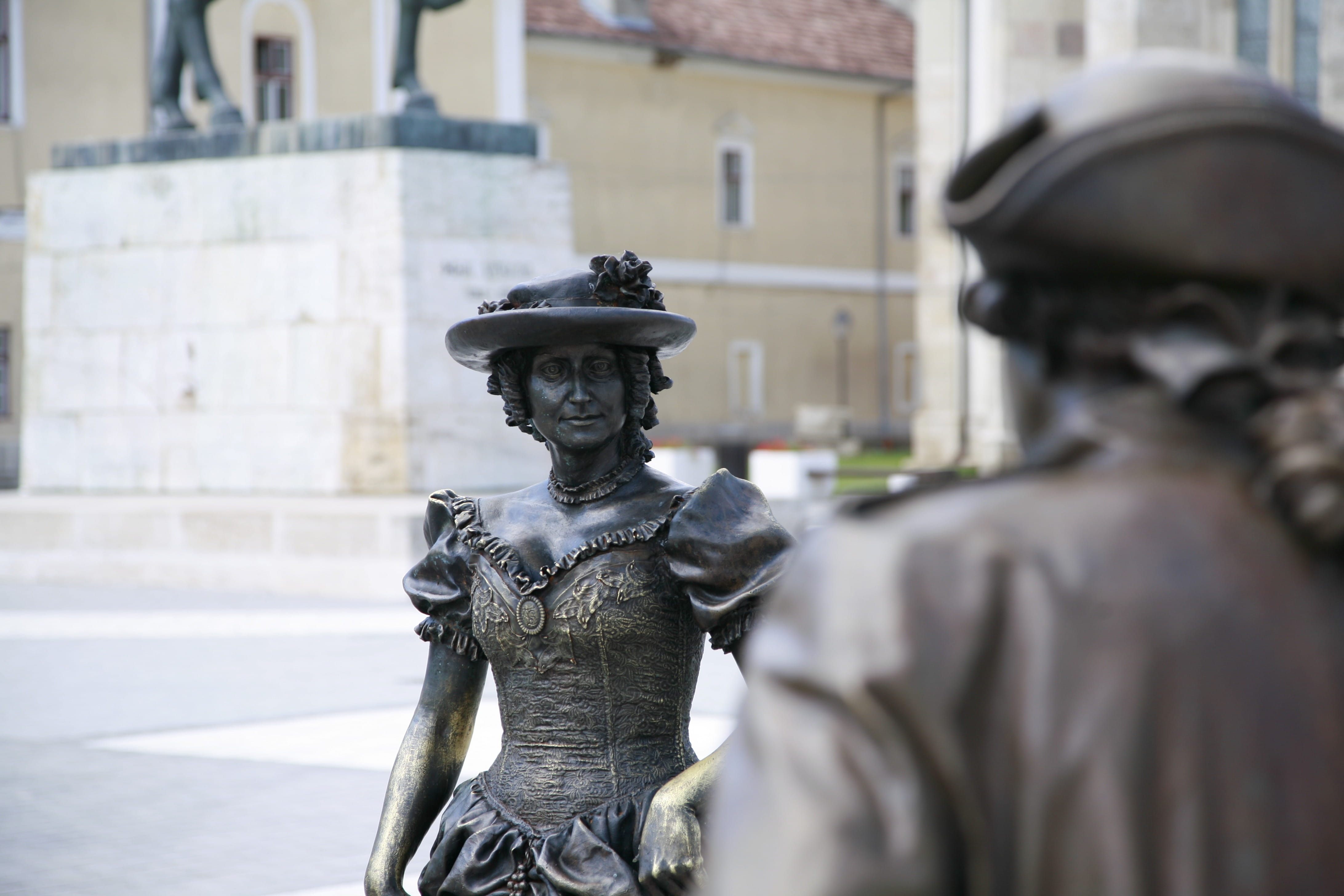 the past, day, decor, artwork, steel, black, creative, ornament, no people, creativity, city, man, Bronze Statues, government, military, building exterior, HD Wallpaper