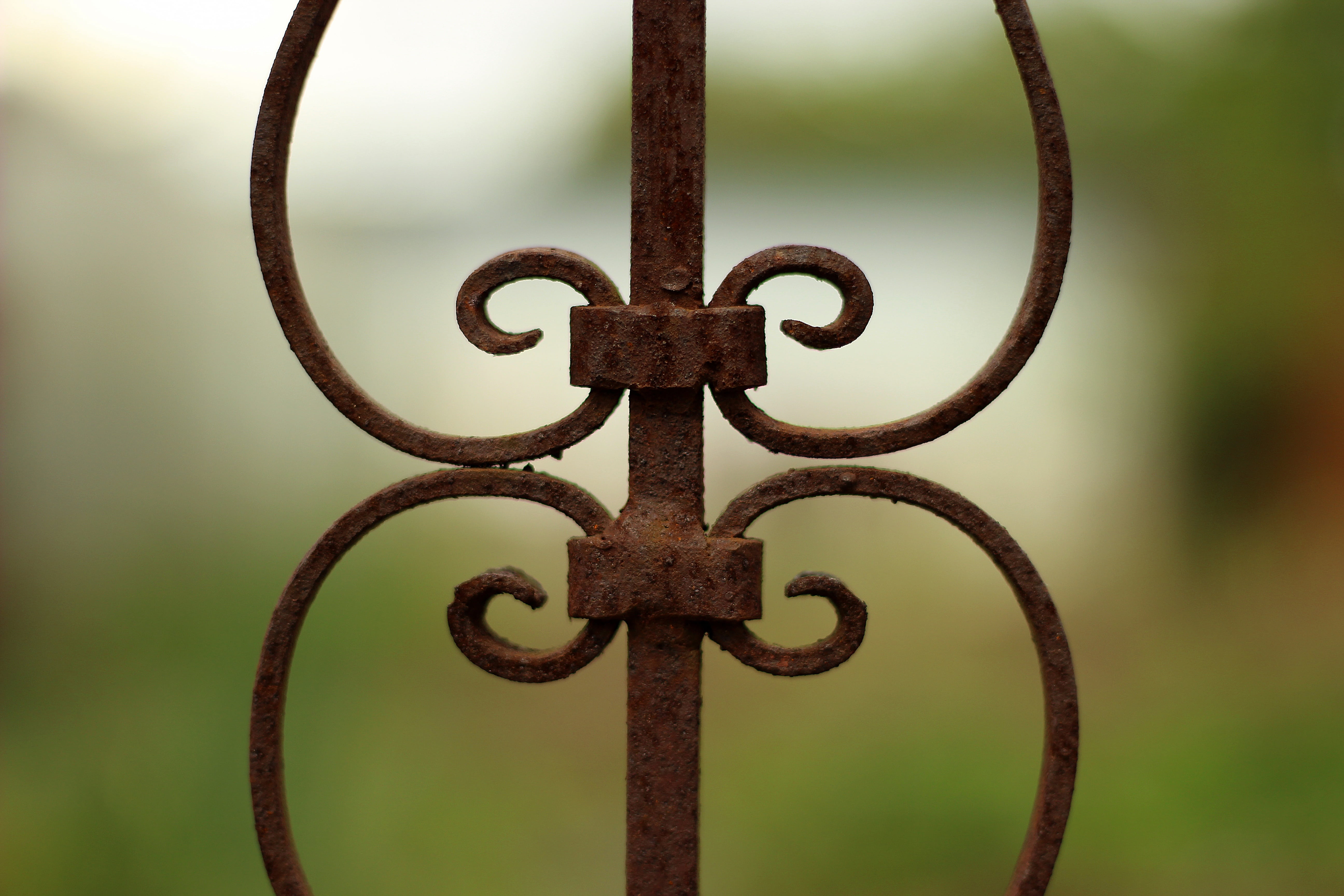 design, metal, wrought iron, vintage, an ornate, decline, garden, gate, deterioration, day, door, security, rust, no people, pattern, house, fencing, victorian, HD Wallpaper