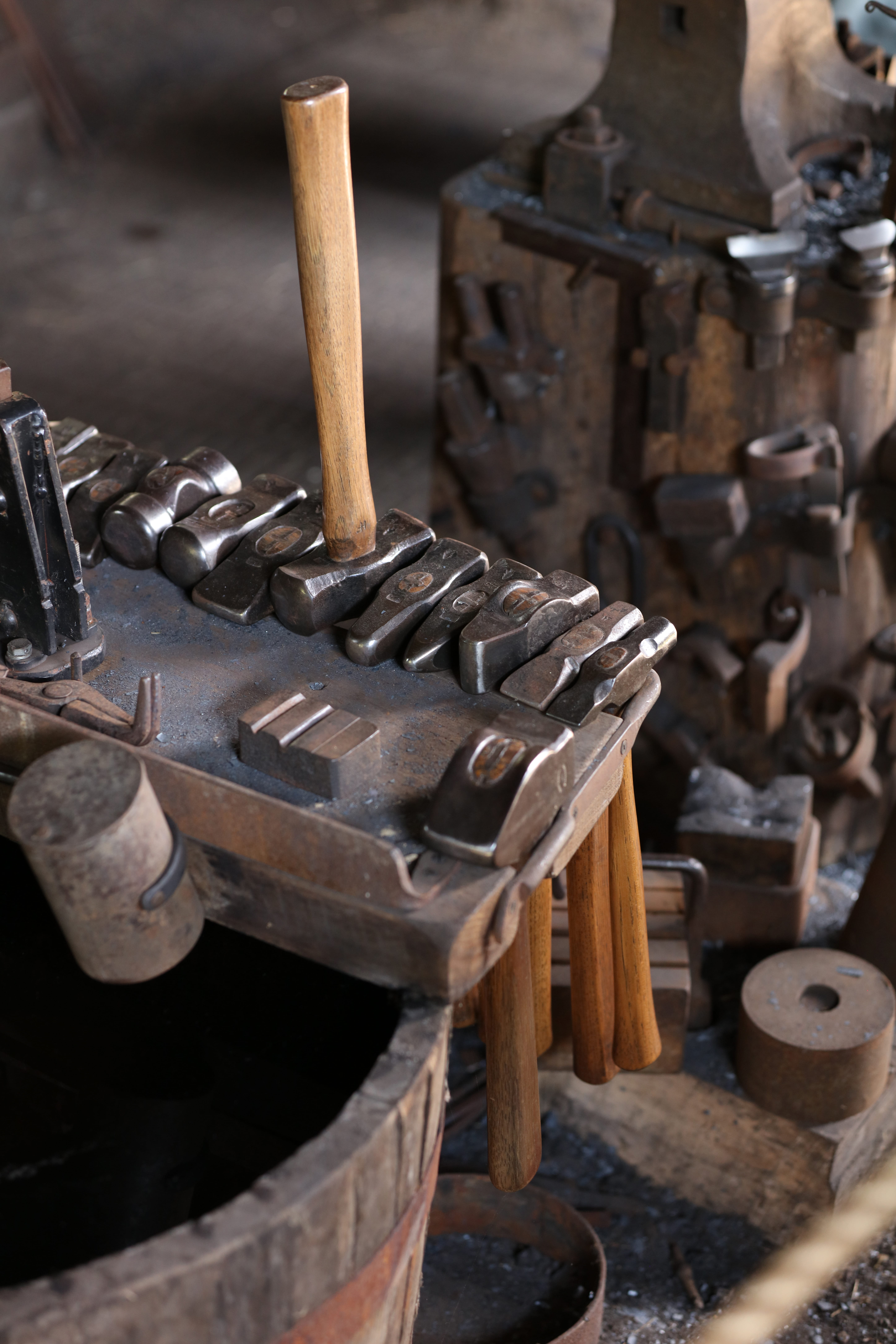 hydrant, coil, old, large group of objects, day, clamp, machine, brake, equipment, lathe, rusty, vise, wood, rust, screw, tool, indoors, rotor, motor, 8K, Phone HD Wallpaper