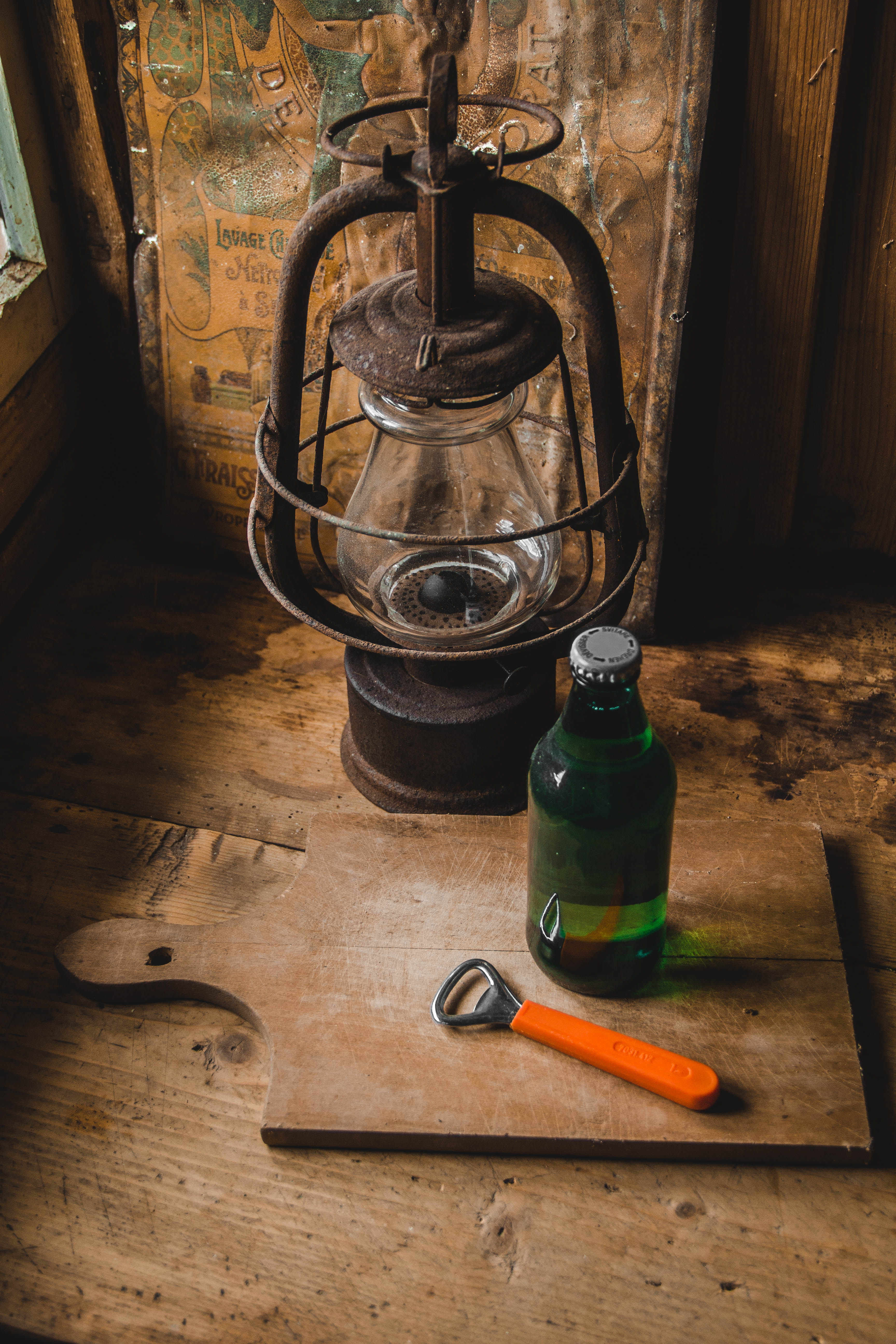 tool, work tool, table, lantern, pot, cooker, drink, close-up, flame, bottle, kettle, oven, blender, day, old, food and drink, appliance, brick, lamp, fire, Phone HD Wallpaper