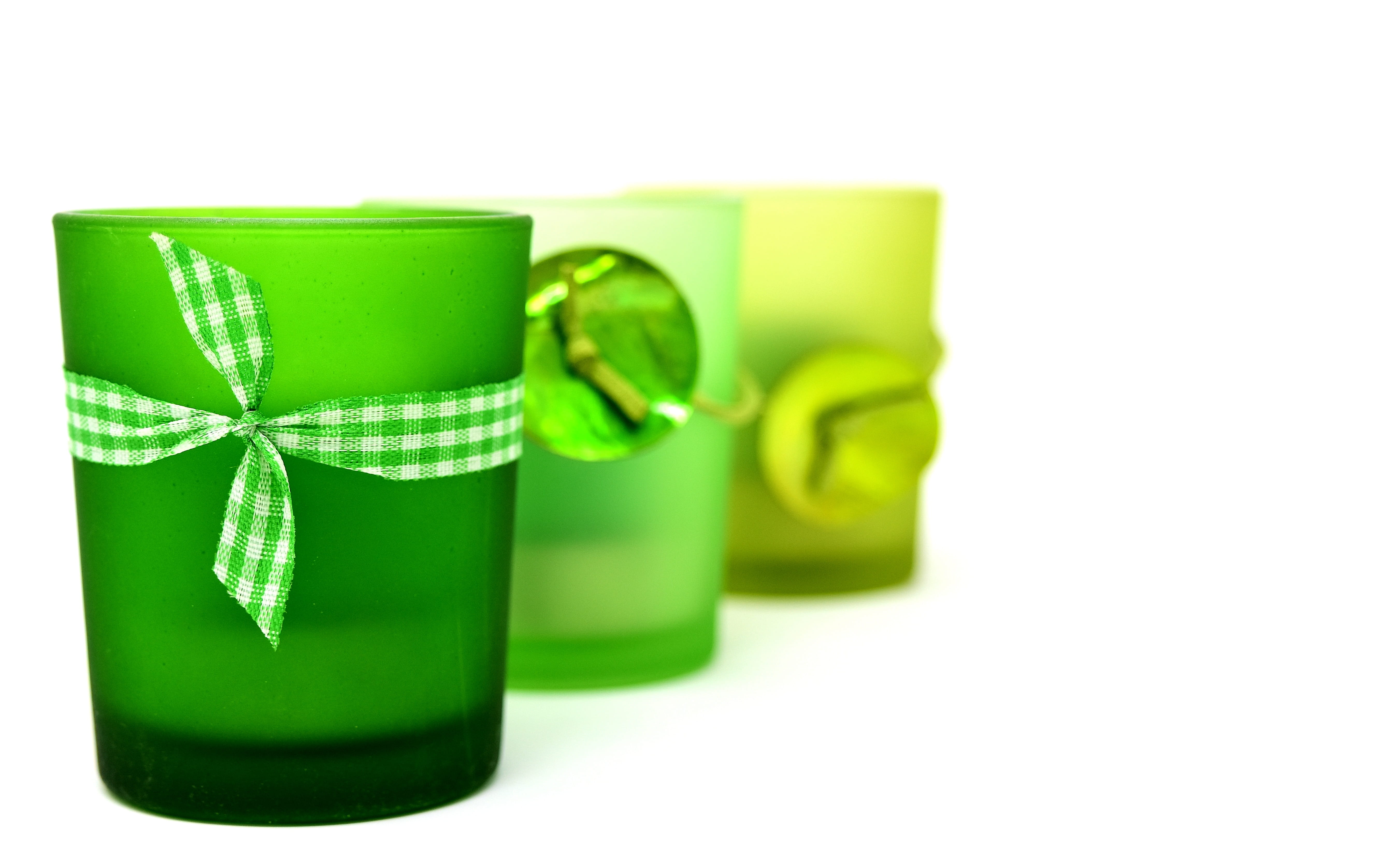 green color, decoration, bottle, medicine, copy space, herbal medicine, tea light holder, ribbon, candlestick, glasses, green, gift, deco, group of objects, HD Wallpaper